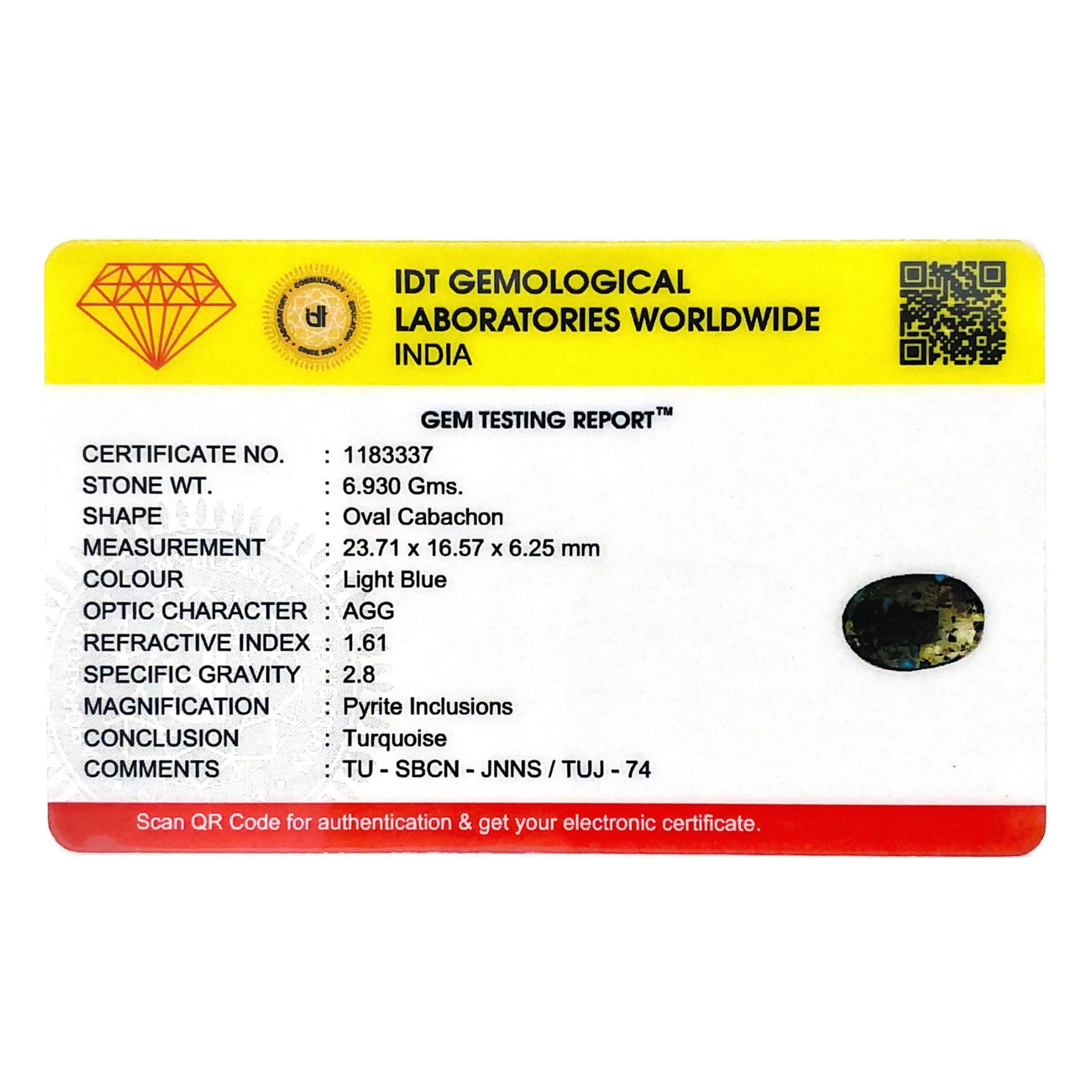 Pramogh Irani Firoza - 34.65 Carat - view 4