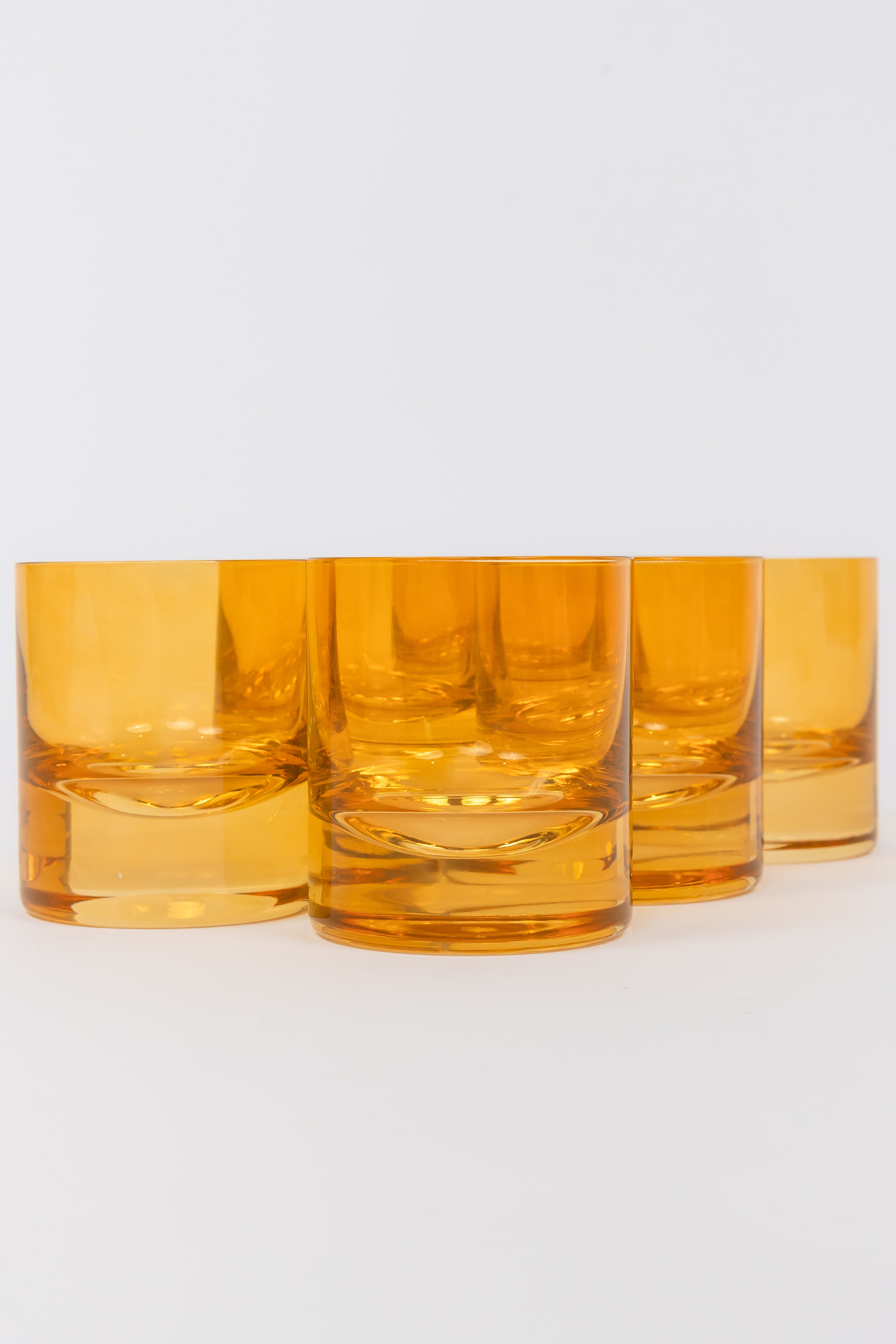 Estelle Colored Glass Estelle Colored Rocks Glass - Set of 6 {Butterscotch}