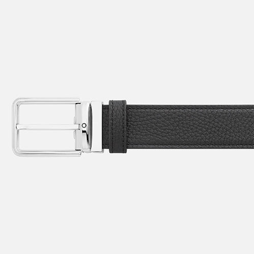 Montblanc Mont Blanc, Black/red32 mm reversible leather belt - view 2