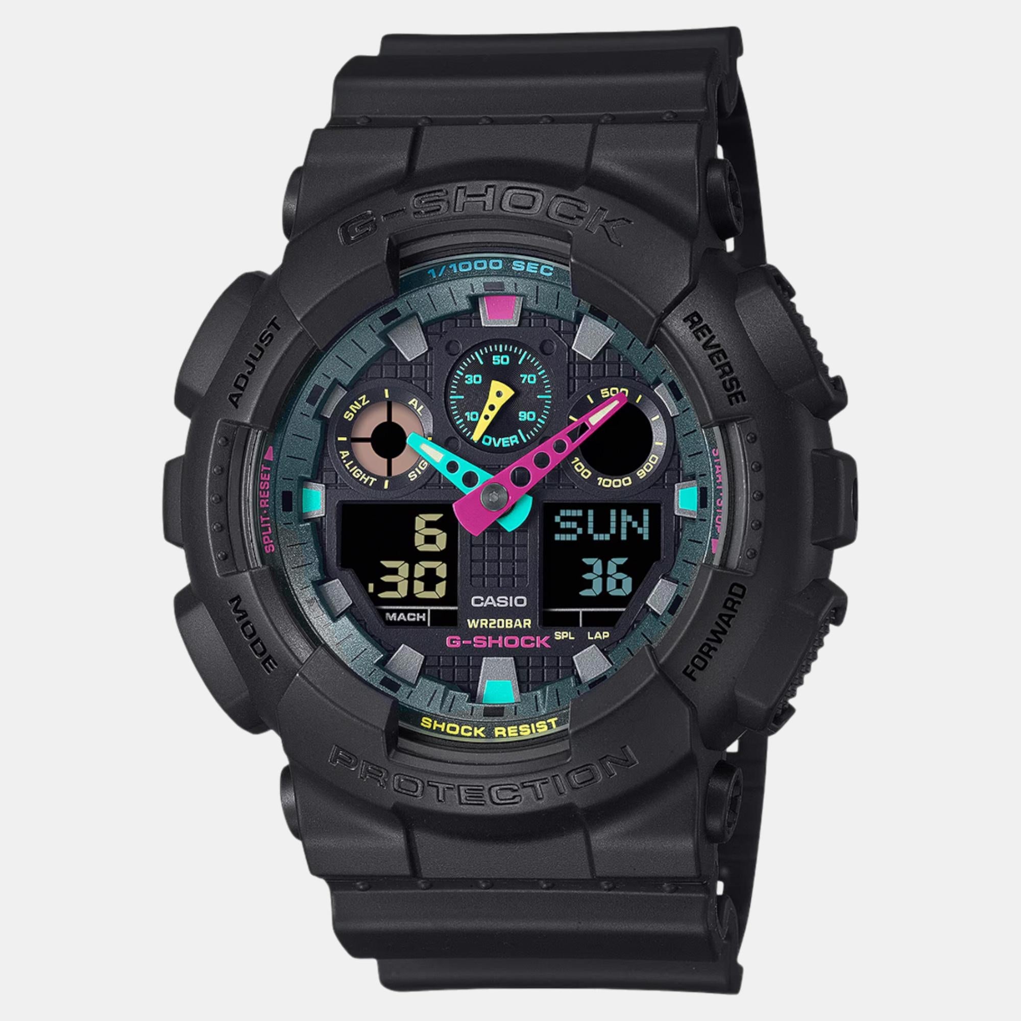 Casio G-Shock Men Quartz Black Dial Analog-Digital Resin Watch G1549