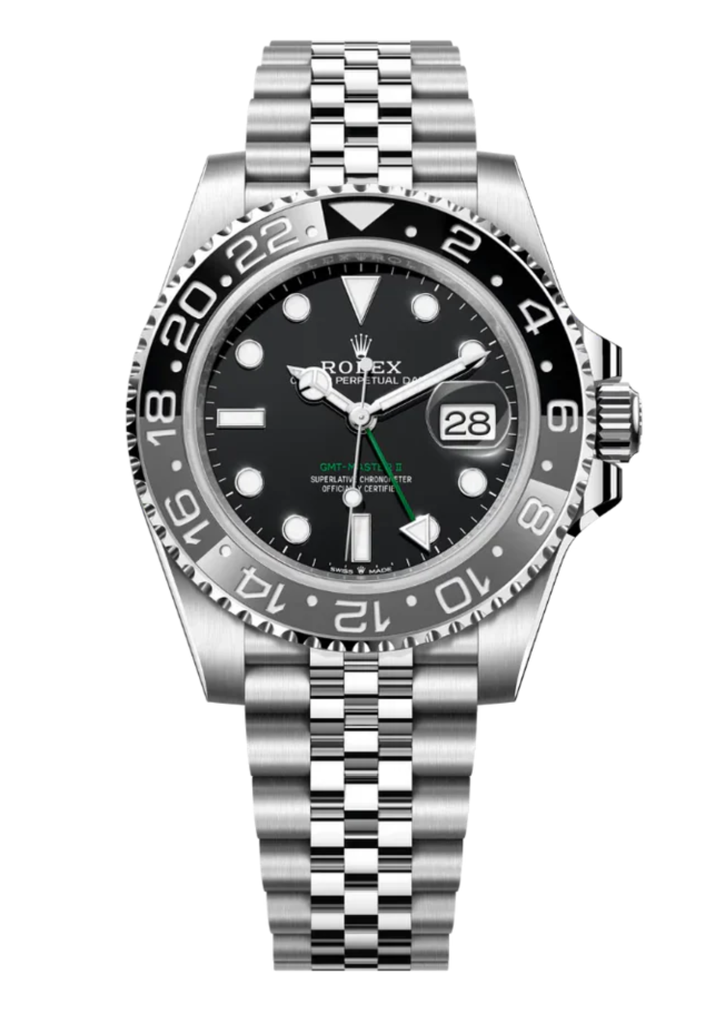 Cop Underdog Rolex GMT Master II “Bruce Wayne” Jubilee 126710GRNR