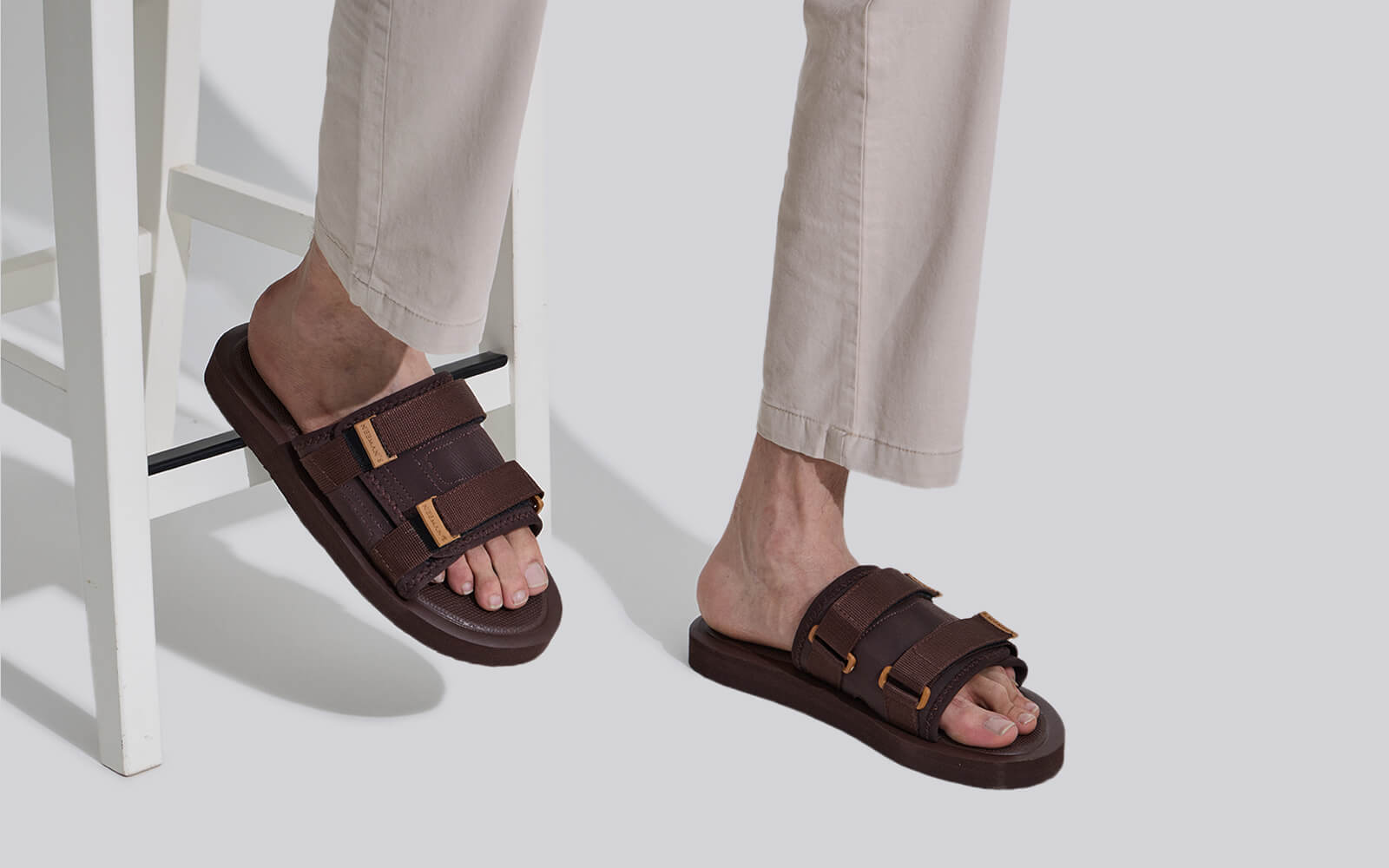 Neeman's Breezy Fluff Sandals : Brown - view 8