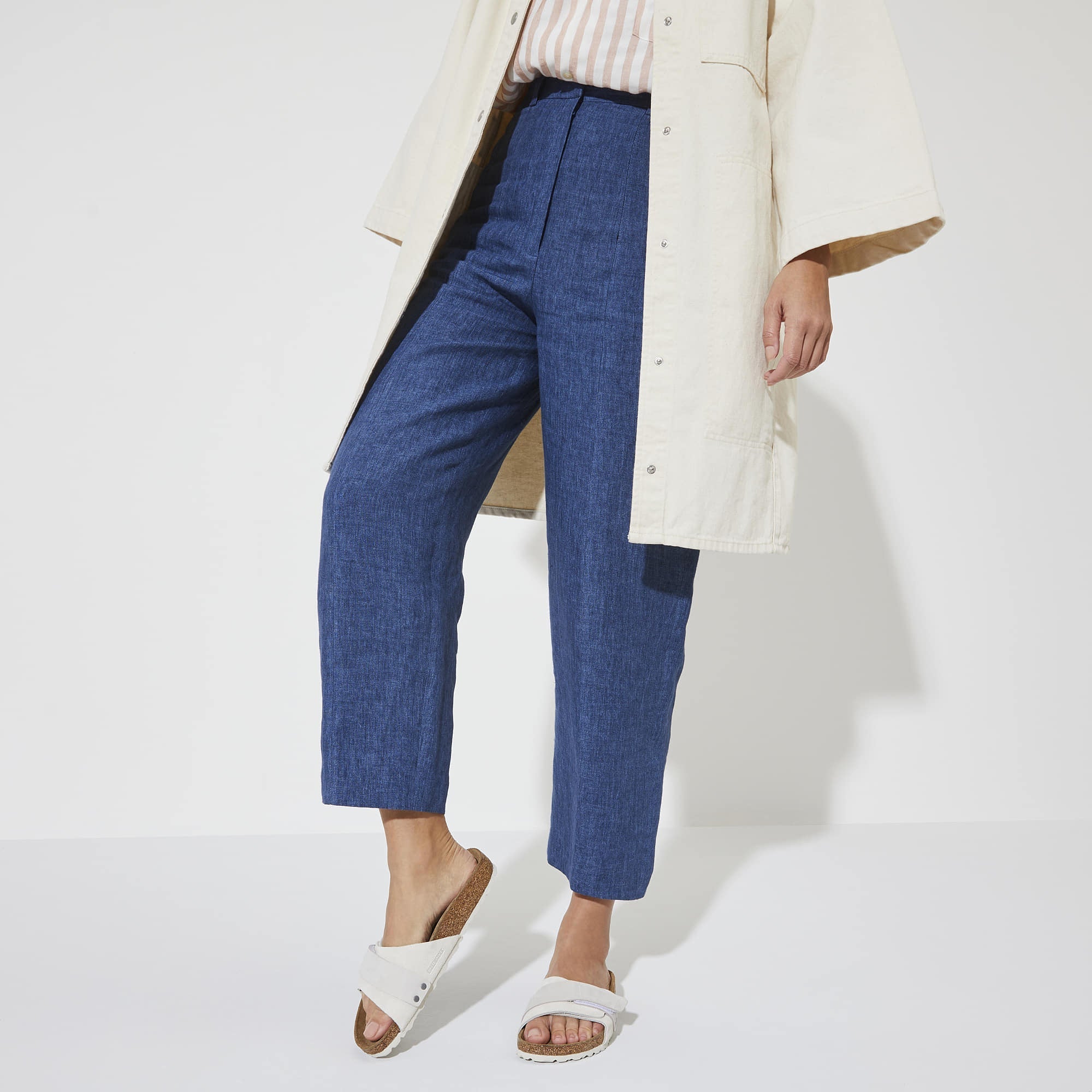 Birkenstock Oita Suede Leather – White White/Antique White - view 6