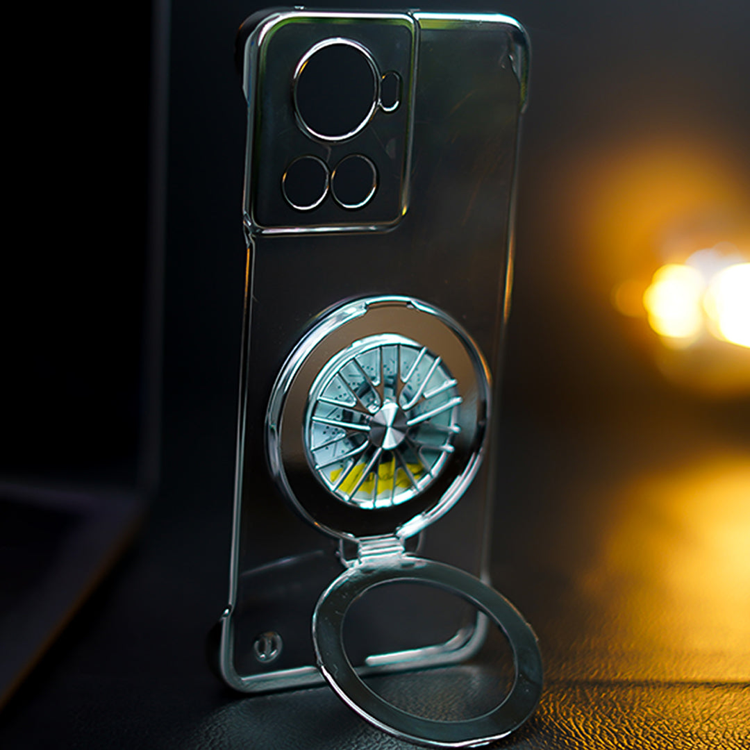 Million Cases OnePlus 10R Crystal Clear Borderless Swivel Stand Case - view 19