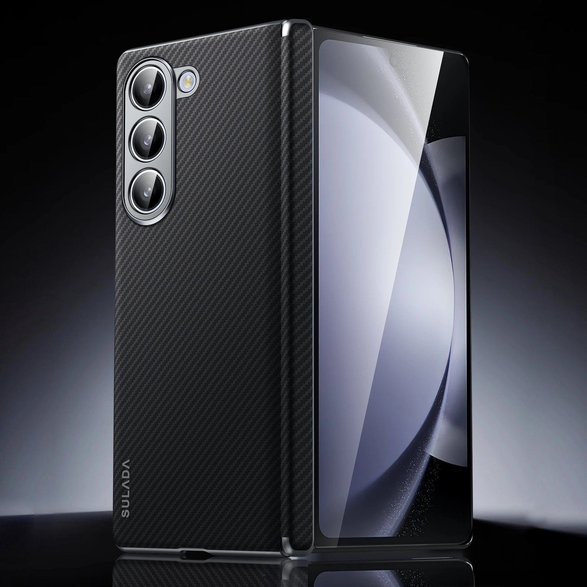 Million Cases Galaxy Z Fold Series Luxury Carbon Fiber Magnetic Case