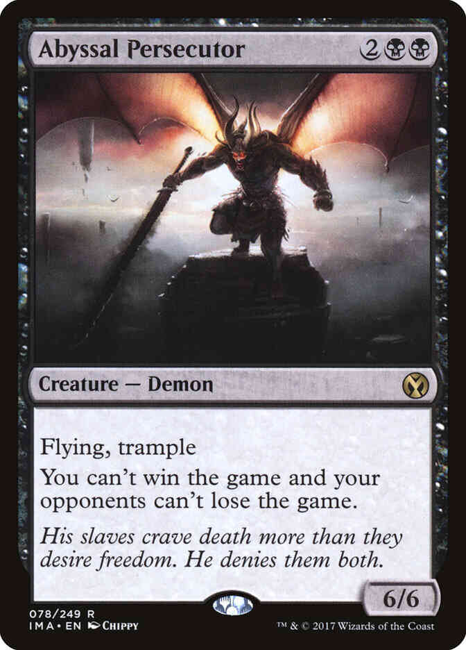 Abyssal persecutor 78 – Magic Abyssal Persecutor [78] [Iconic Masters] [Non-Foil]