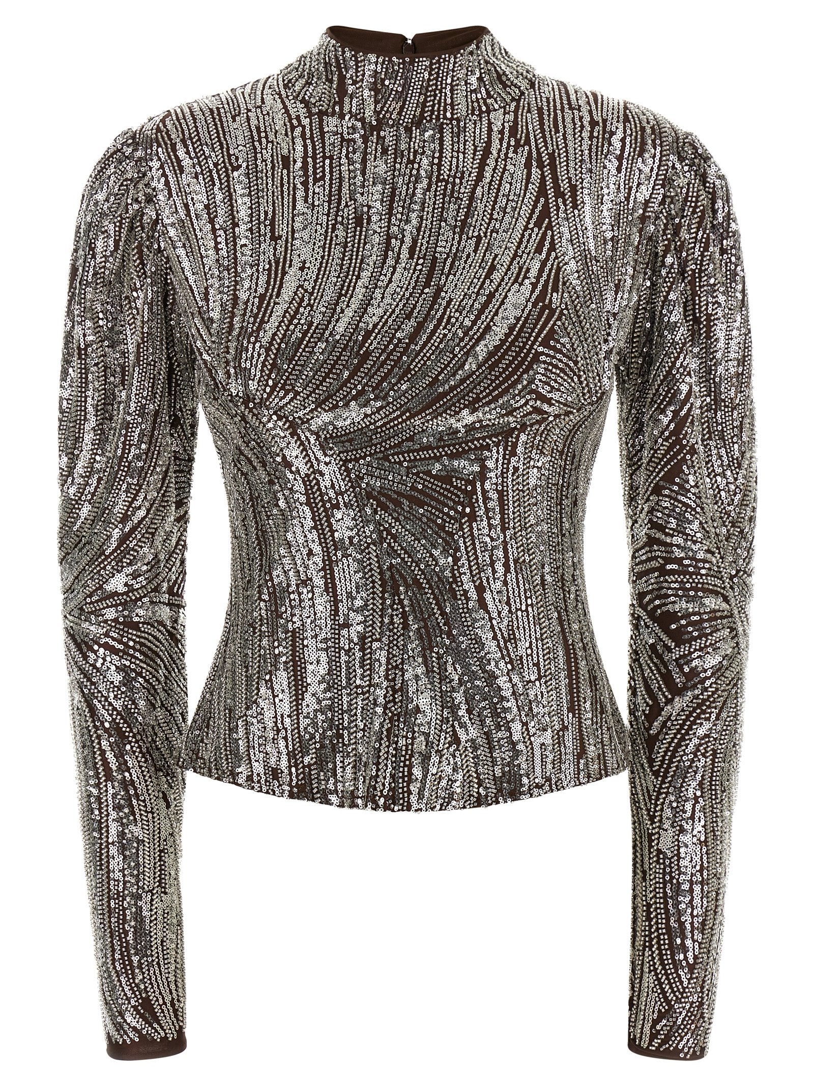Paco rabanne t-shirts – Paco Rabanne Sequin Top – 100% polyester