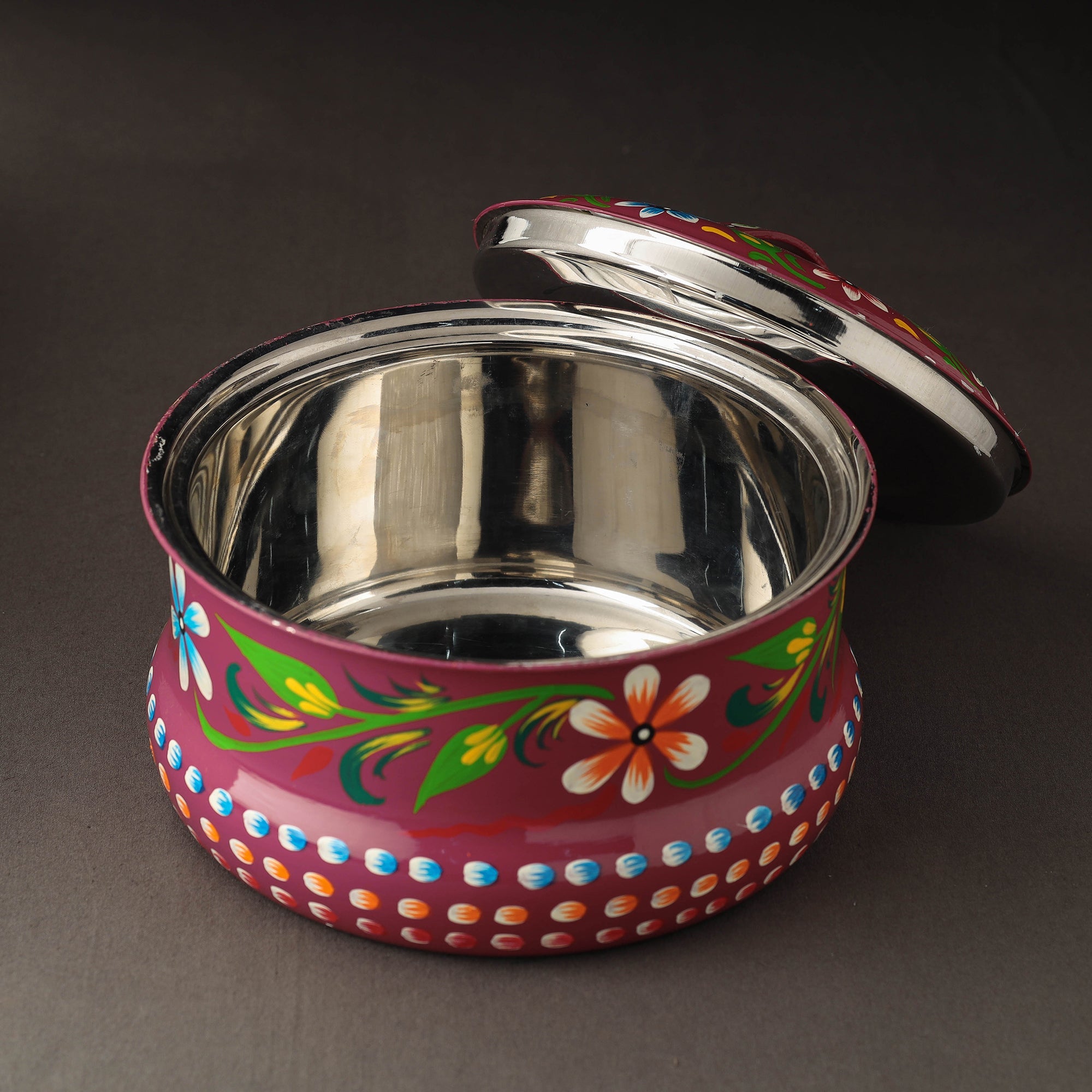 AAYAAS Banaras Handpainted Stainless Steel Casserole - view 2