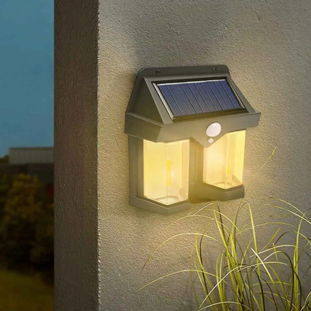 Catterton LED Double Bulb Solar Wall light (Pack Of 2) - view 4