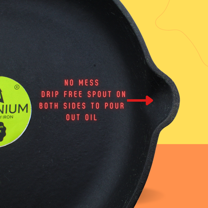 Trilonium Enamel Cast Iron 26 cm Skillet | Pan | Red - view 5