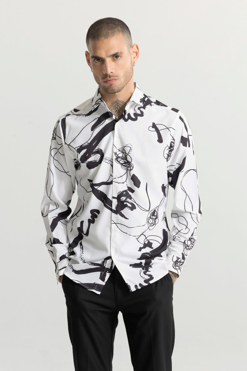 SNITCH Unrealistic Design White Shirt - view 3