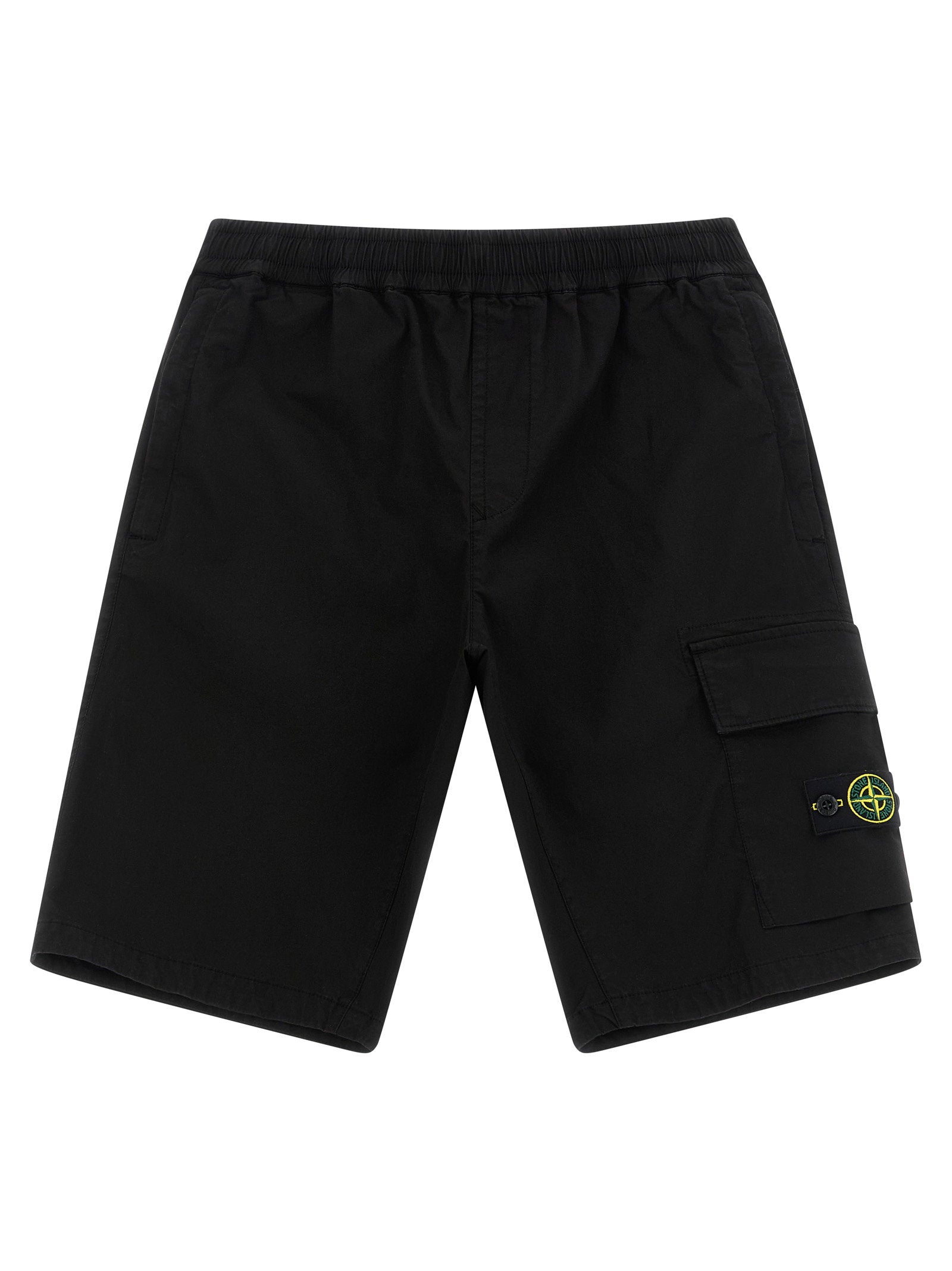 Stone Island Junior Cargo Bermuda Shorts – 95% cotton, 5% elastane