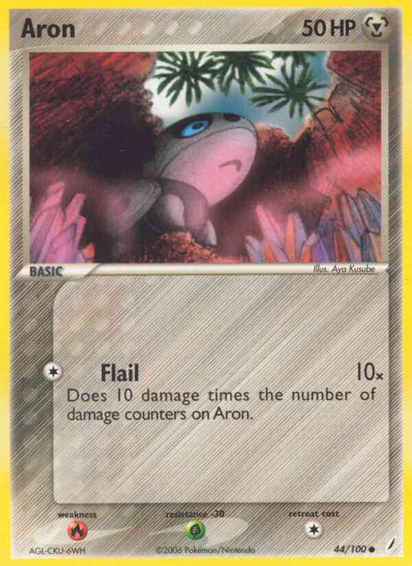 Common ex14-44 reverse – Pokémon Aron - 44/100 - Common [ex14-44] [Reverse Holo]