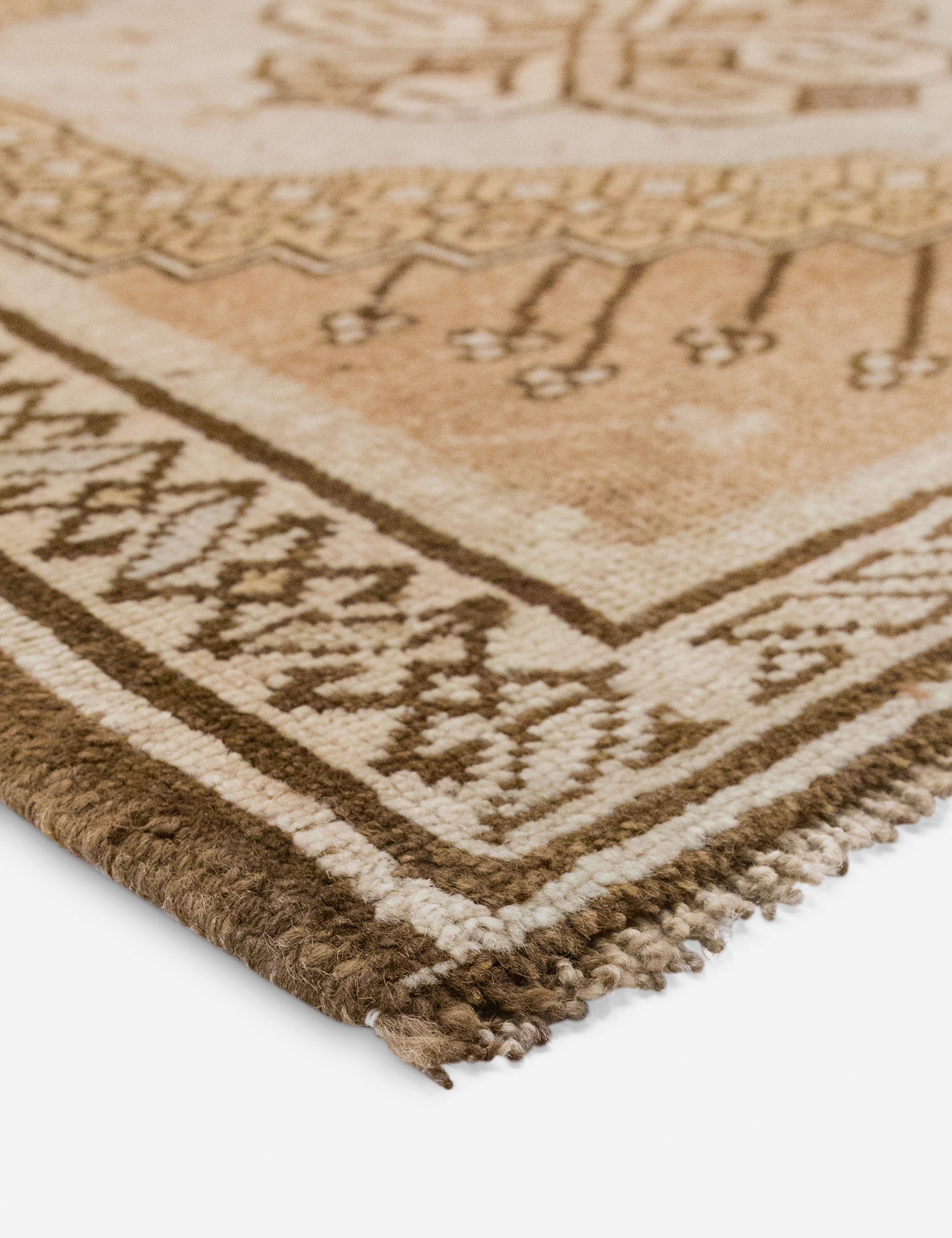 Lulu and Georgia Vintage Turkish Hand-Knotted Wool Runner Rug No. 300, 5'10" x 12'8" - view 2