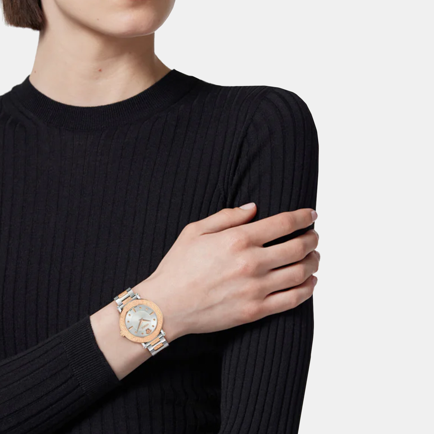 Versace Greca Sphere Women Quartz Silver Dial Analog Stainless Steel Watch VE9C00624 - view 5