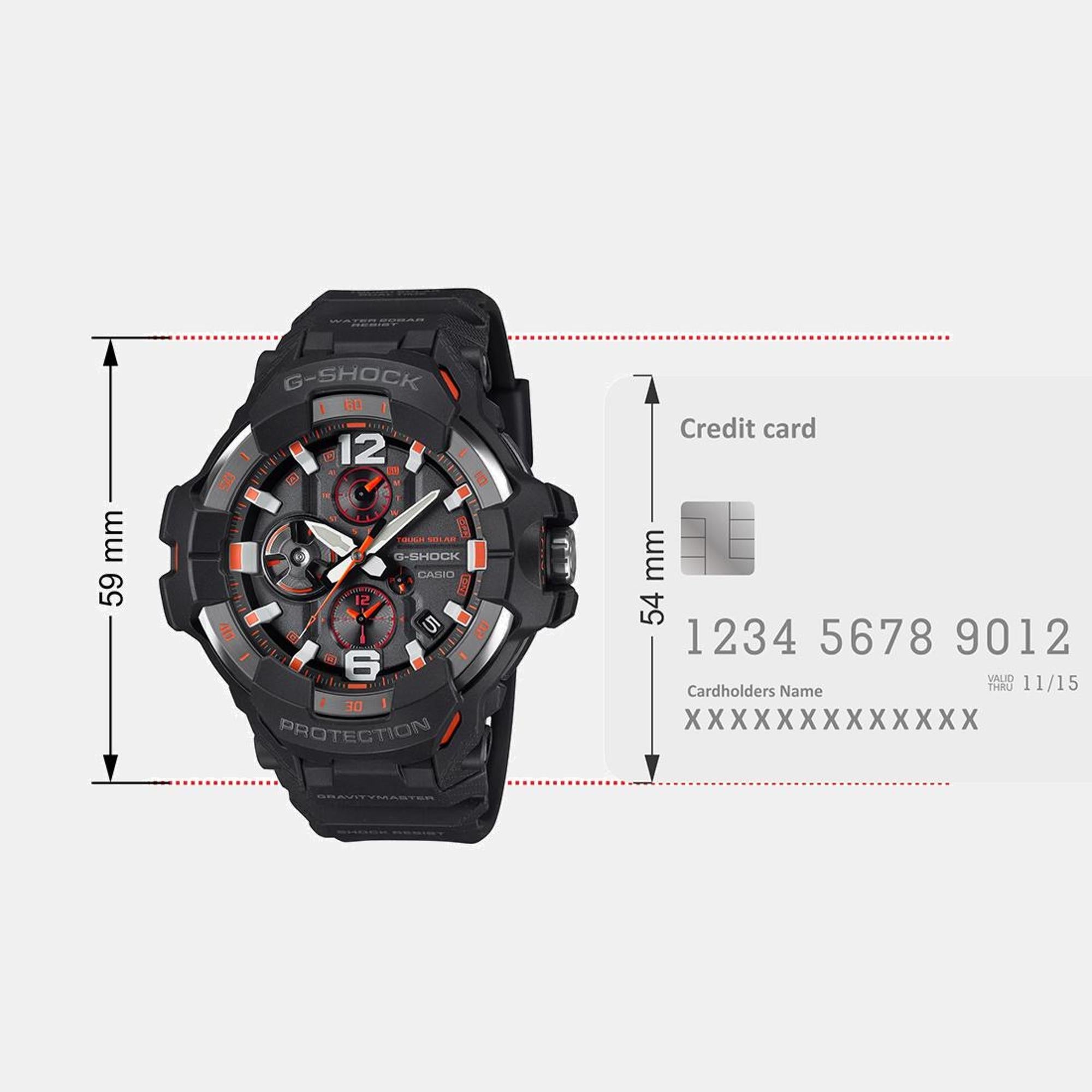 Casio G-Shock Men Quartz Grey Dial Analog Resin Watch G1568 - view 9