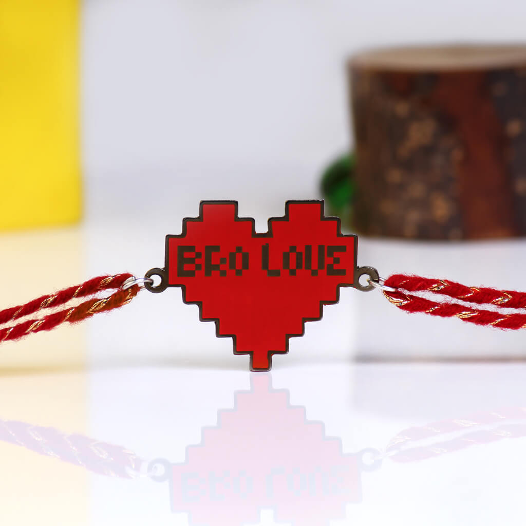 Bigsmall_piu Bro Love Metallic Rakhi