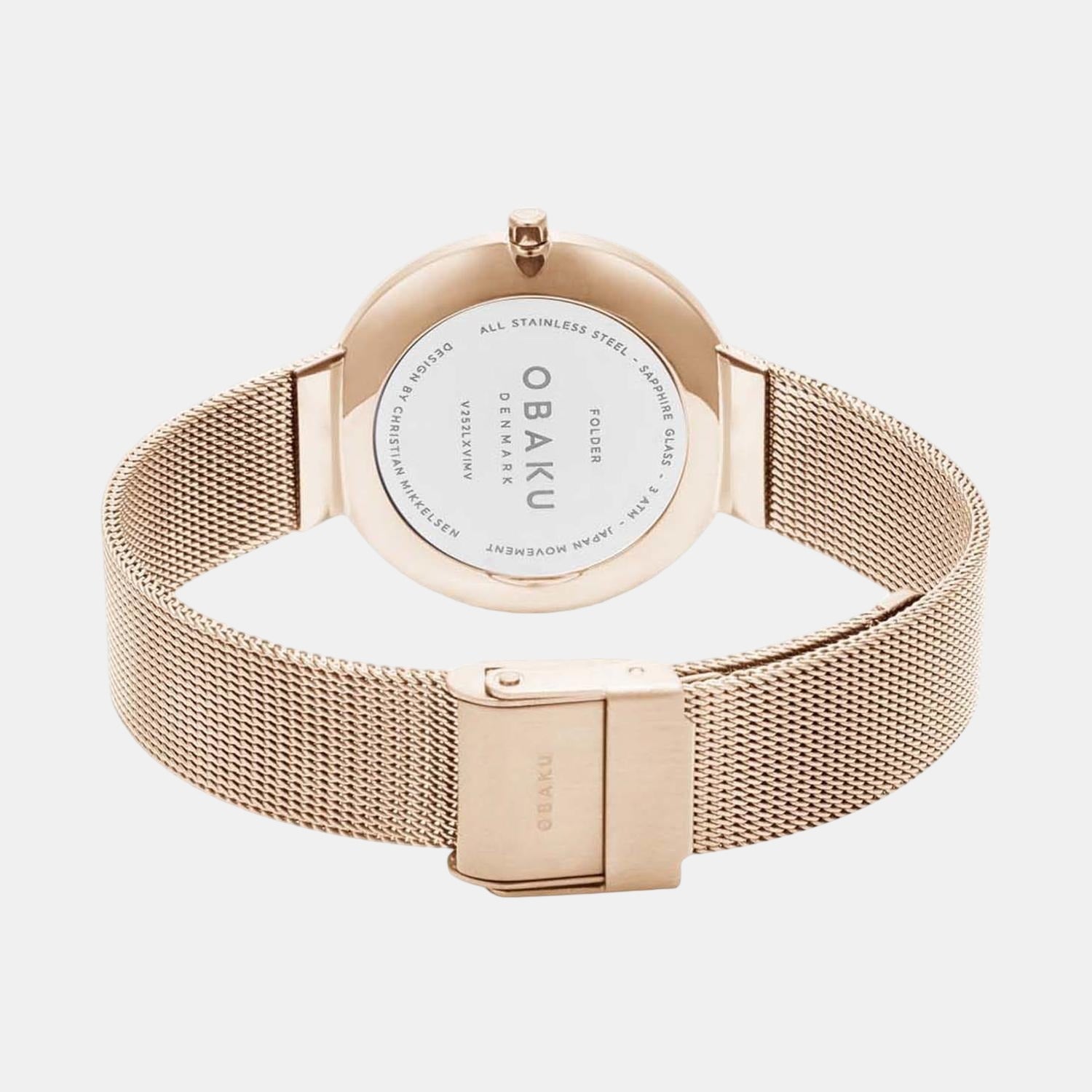 Obaku Folder Men Quartz White Dial Analog Stainless Steel Watch V252LXVIMV - view 2