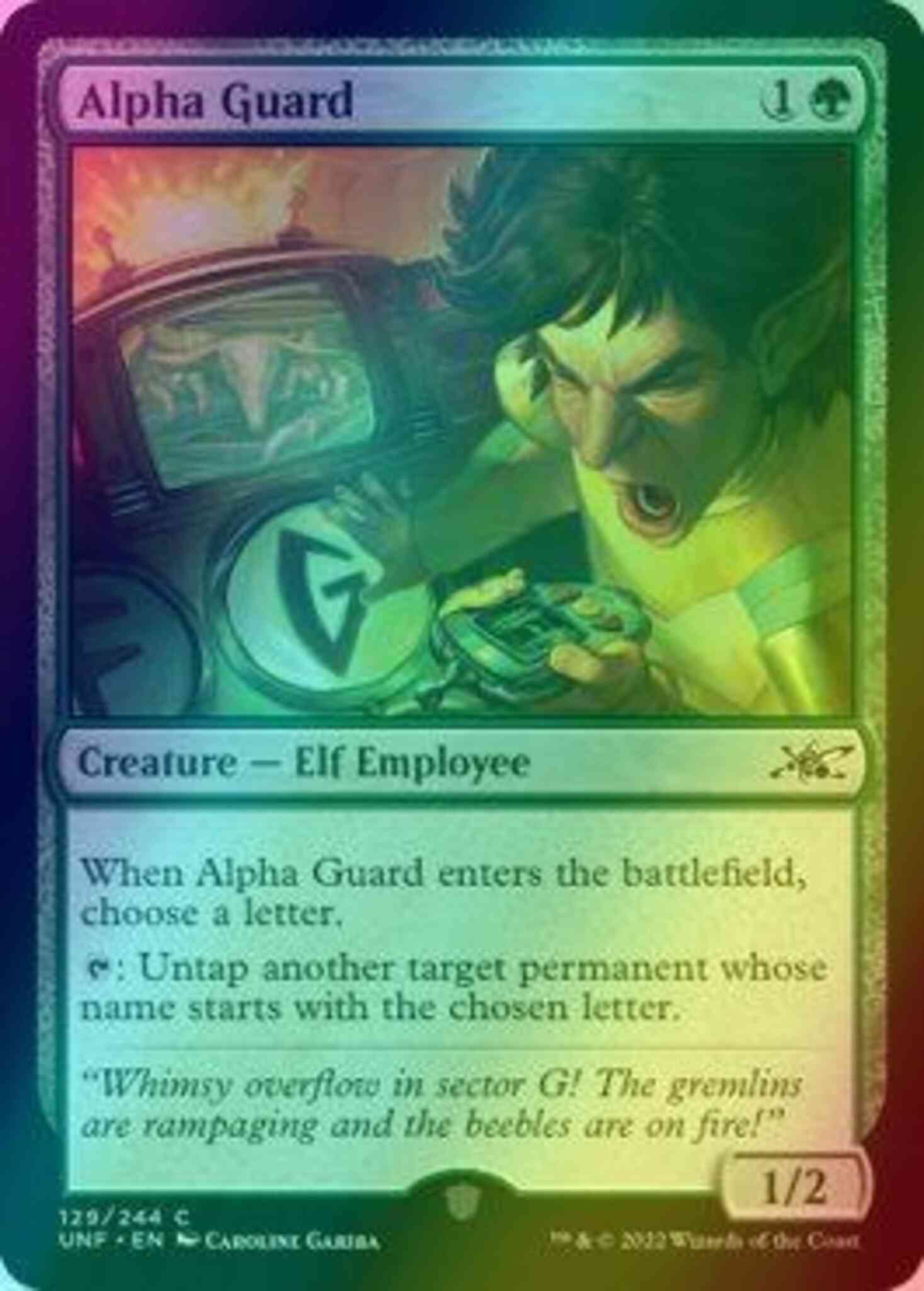 Alpha guard 129 – Magic Alpha Guard [129] [Unfinity] [Foil]