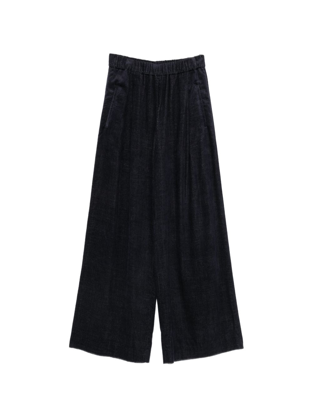 VIA MASINI 80 Trousers NAVY – Viscose 100%