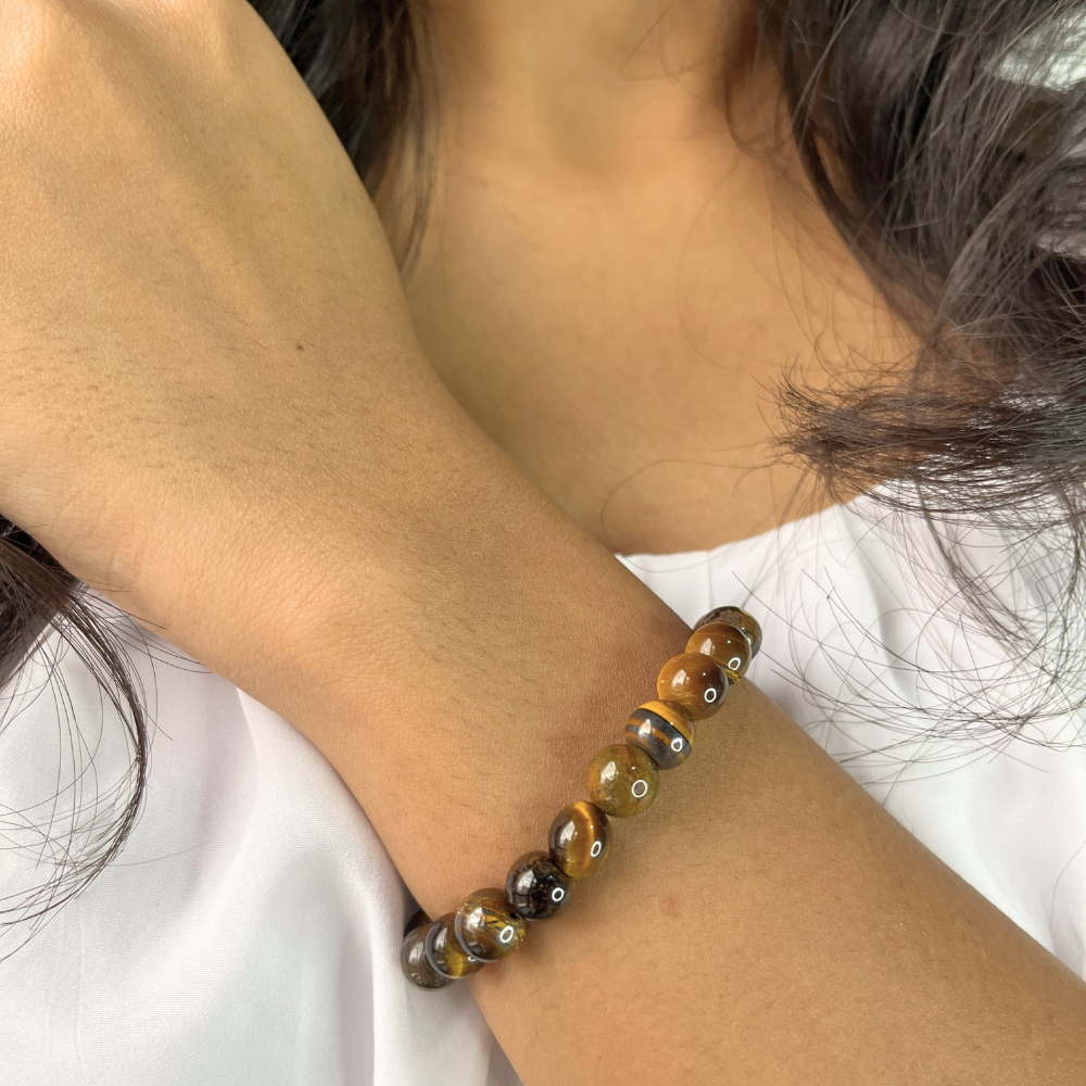 brantashop Majestic Tiger Eye Bead Bracelet For Women