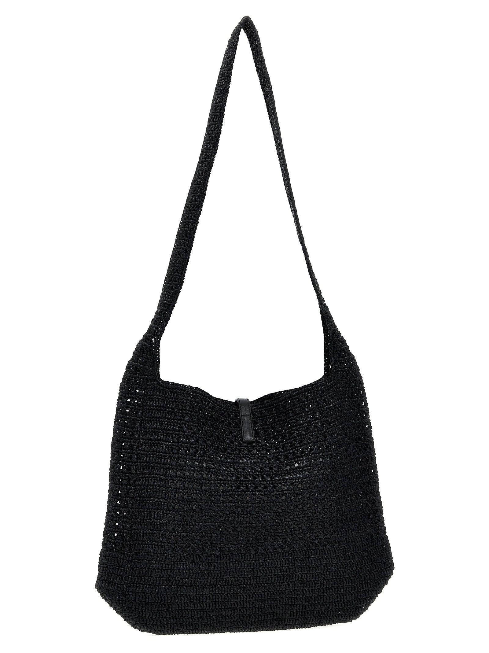 Saint Laurent Le 5 à 7 Midi Shopping Bag – 100% raffia - view 2