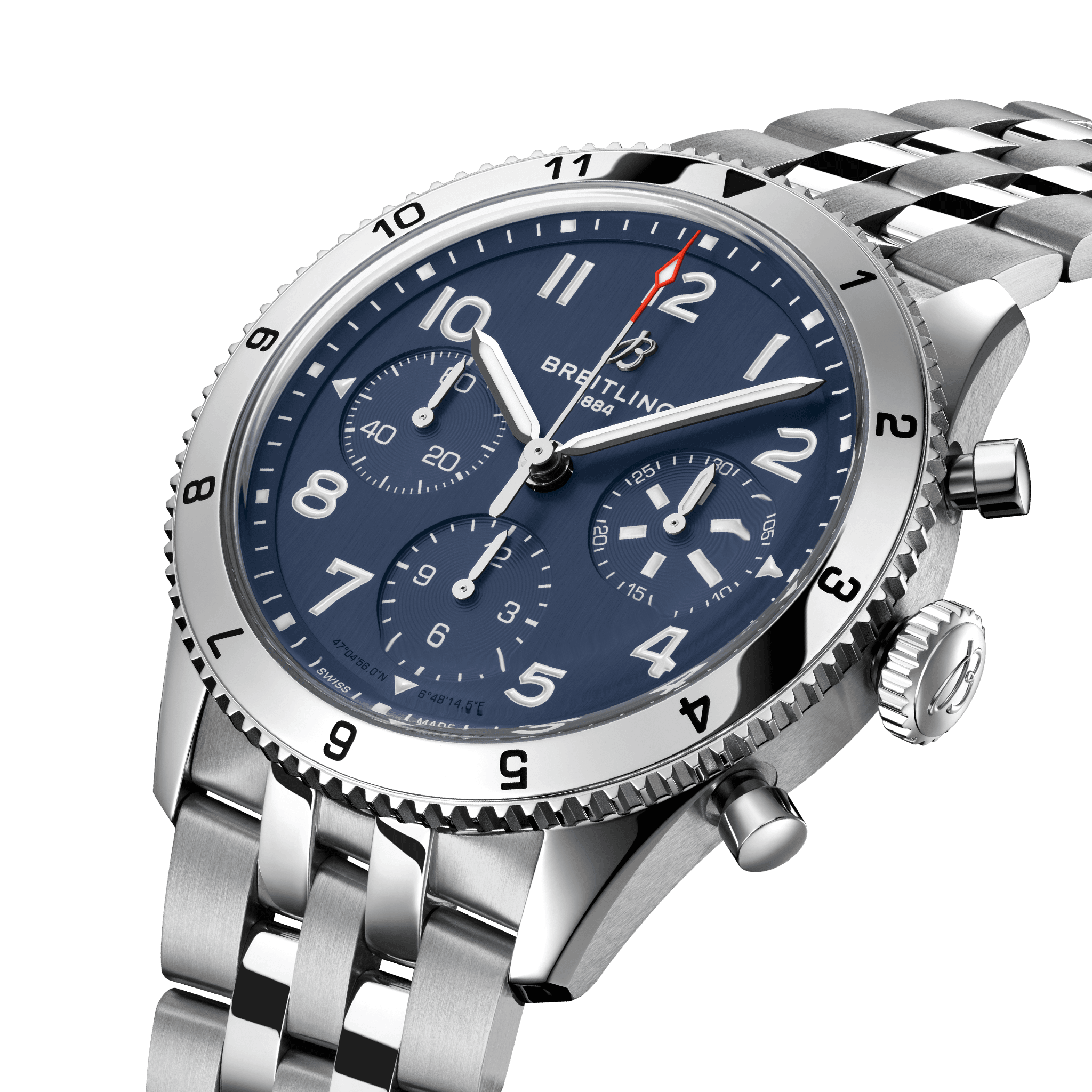 Breitling Classic Avi Chronograph Blue Dial Men 42mm - view 2