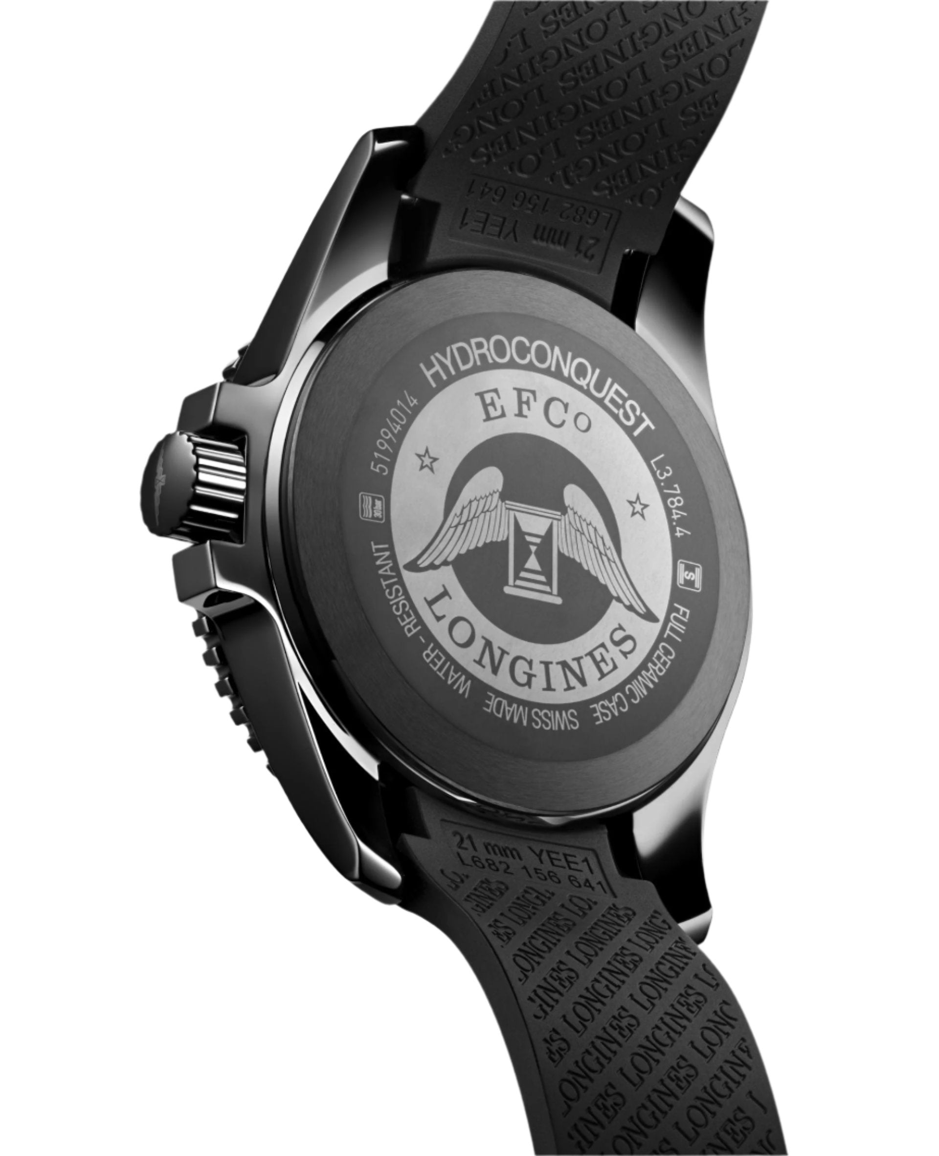 Longines Hydroconquest Matt Black Dial Men 43mm - view 2