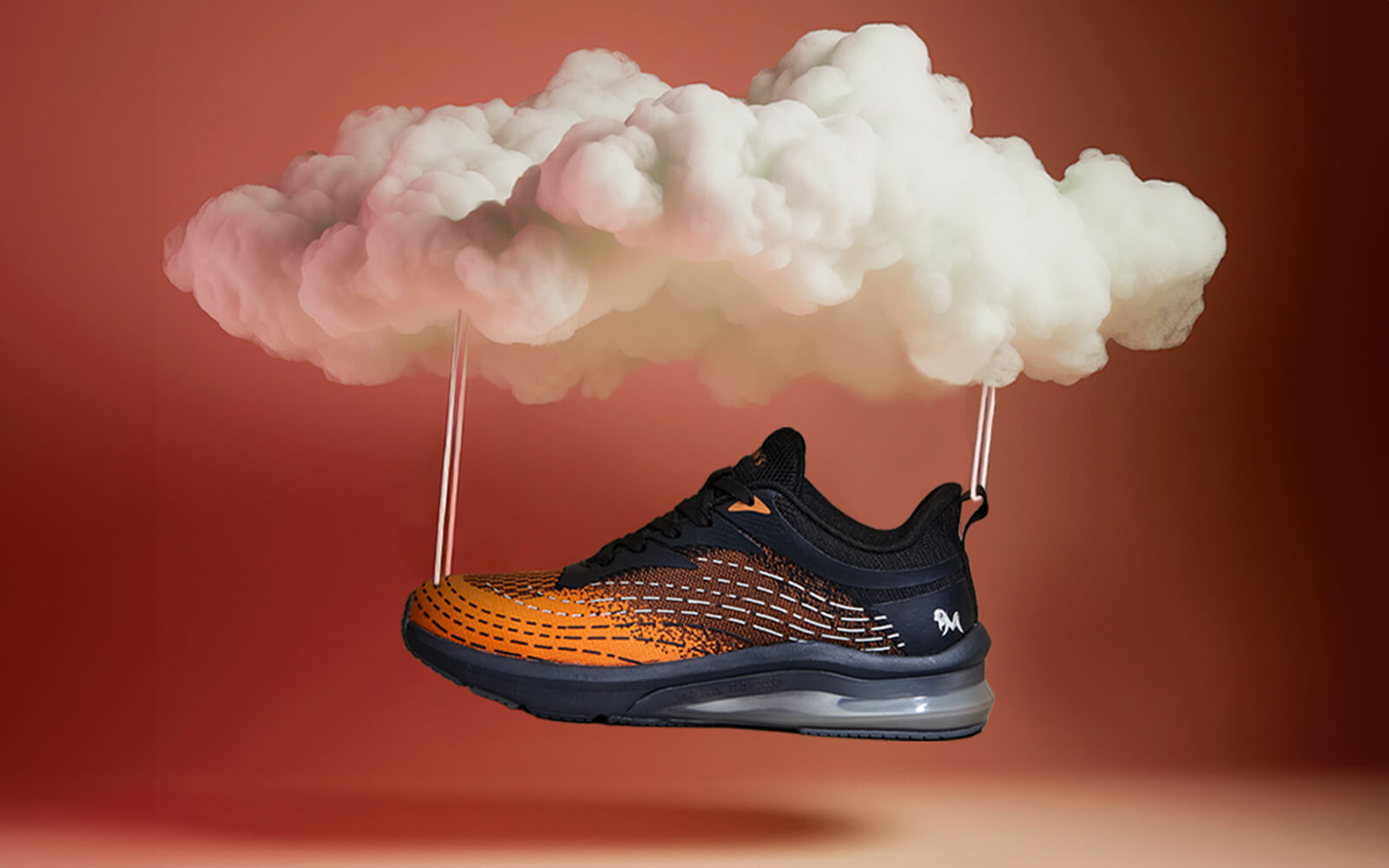 Neeman's The Comfornauts : Black-Tangerine - view 2
