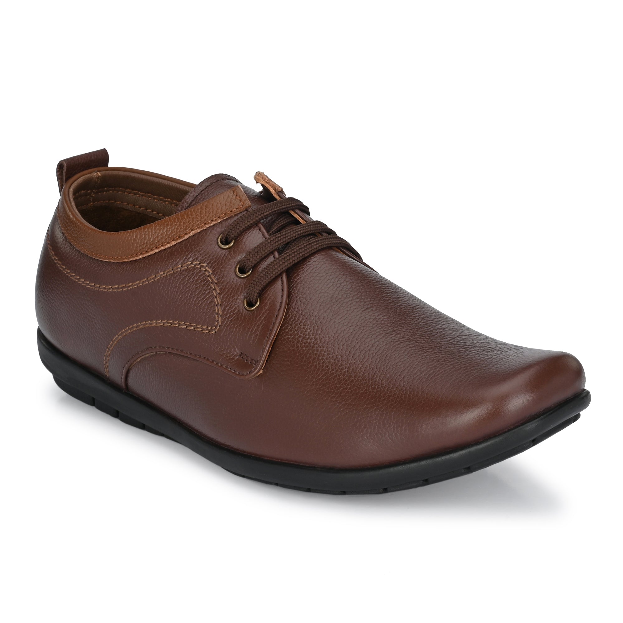 egoss-shoes Egoss Casual Genuine Leather Derby Shoes For Men - view 6
