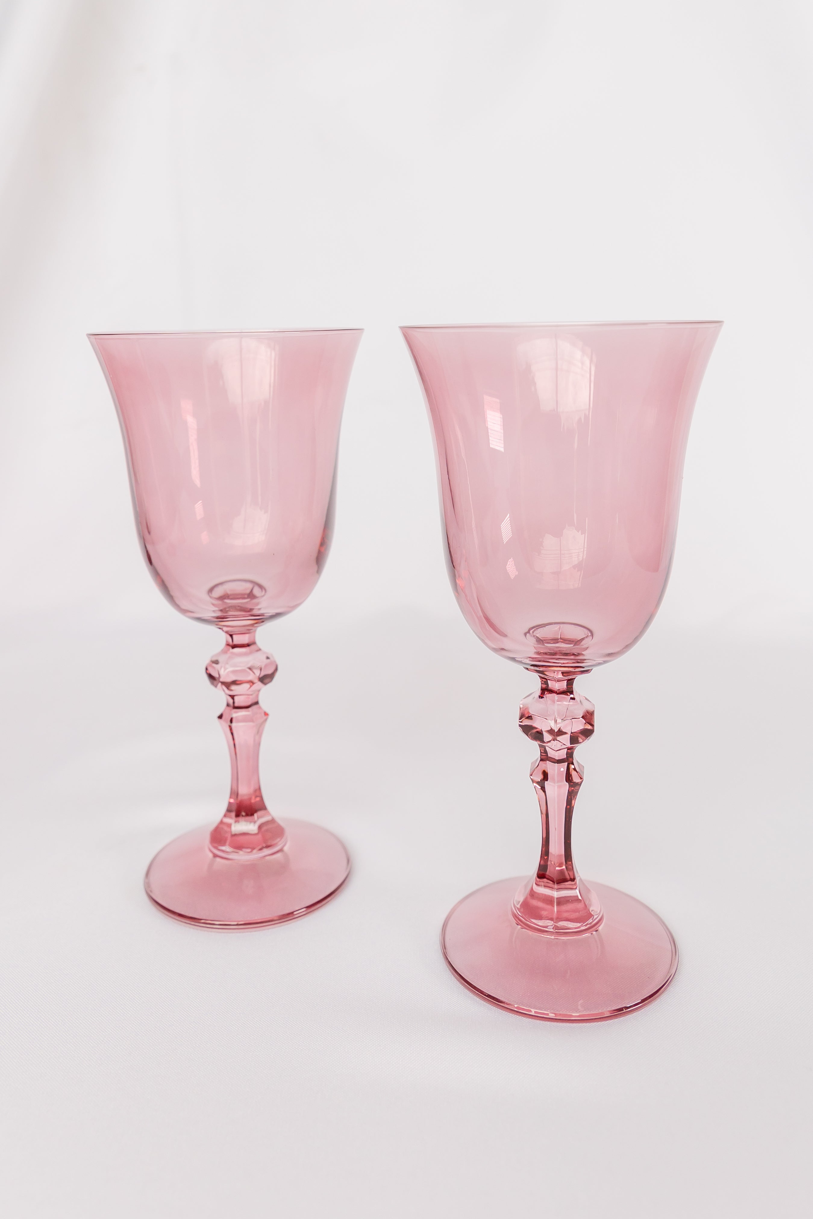Estelle Colored Glass Estelle Colored Regal Goblet - Set of 2 {Rose}