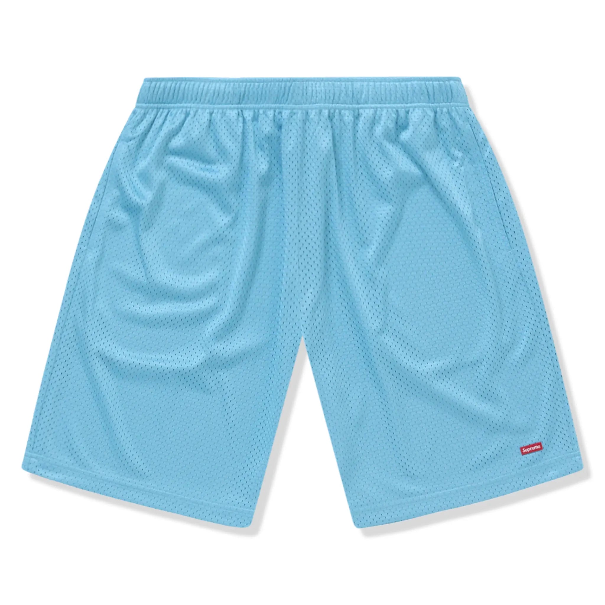 Supreme Small Box Baggy Mesh Light Blue Shorts (SS25)