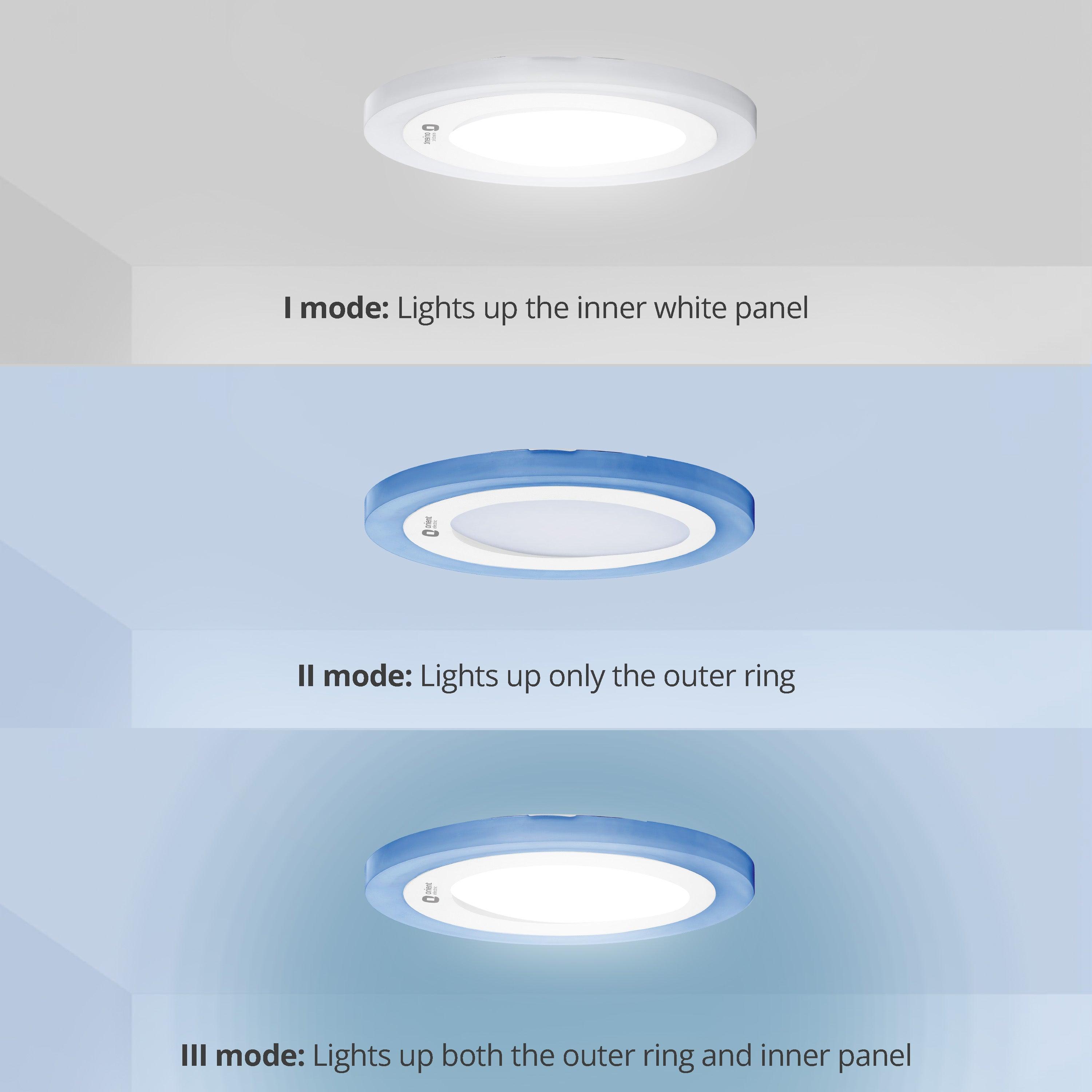 orientelectric Rainbow LED Recess Panel – White Blue - view 3