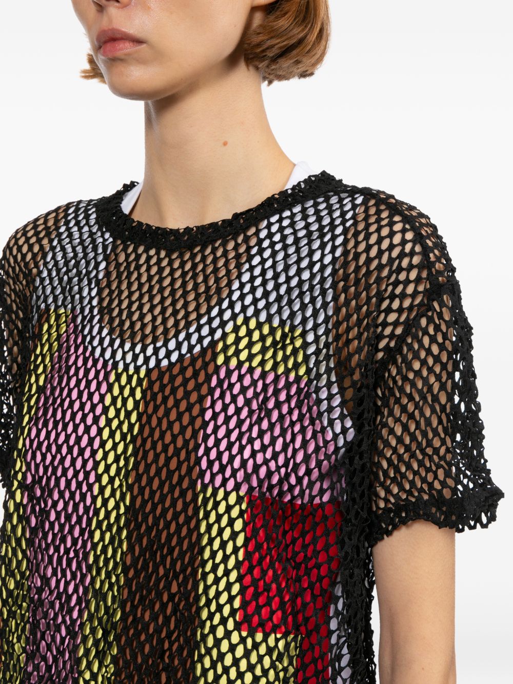 Comme Comme Open-knit t-shirt – Polyester 100% - view 2