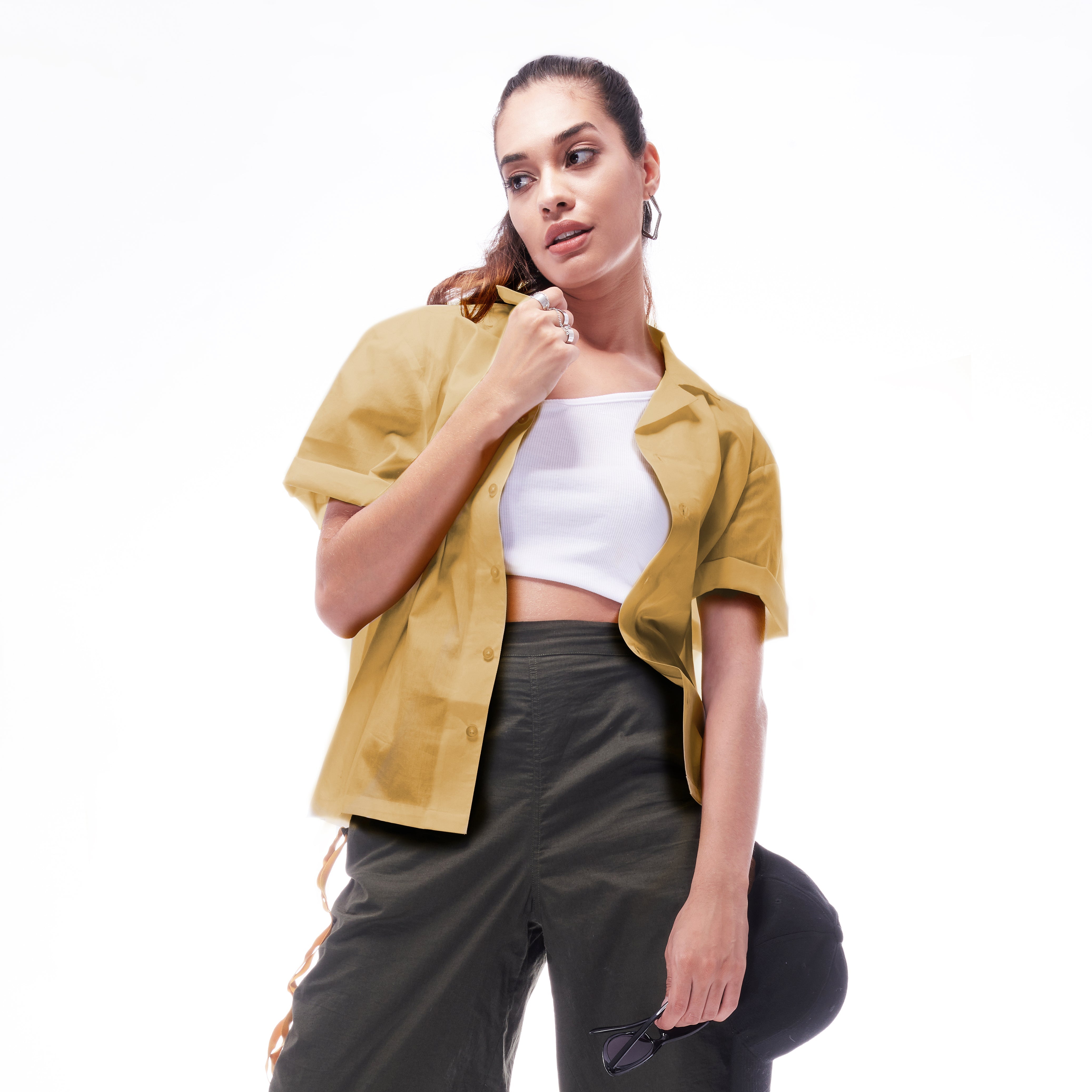 Normcore Khaki Unisex Shirts - view 6