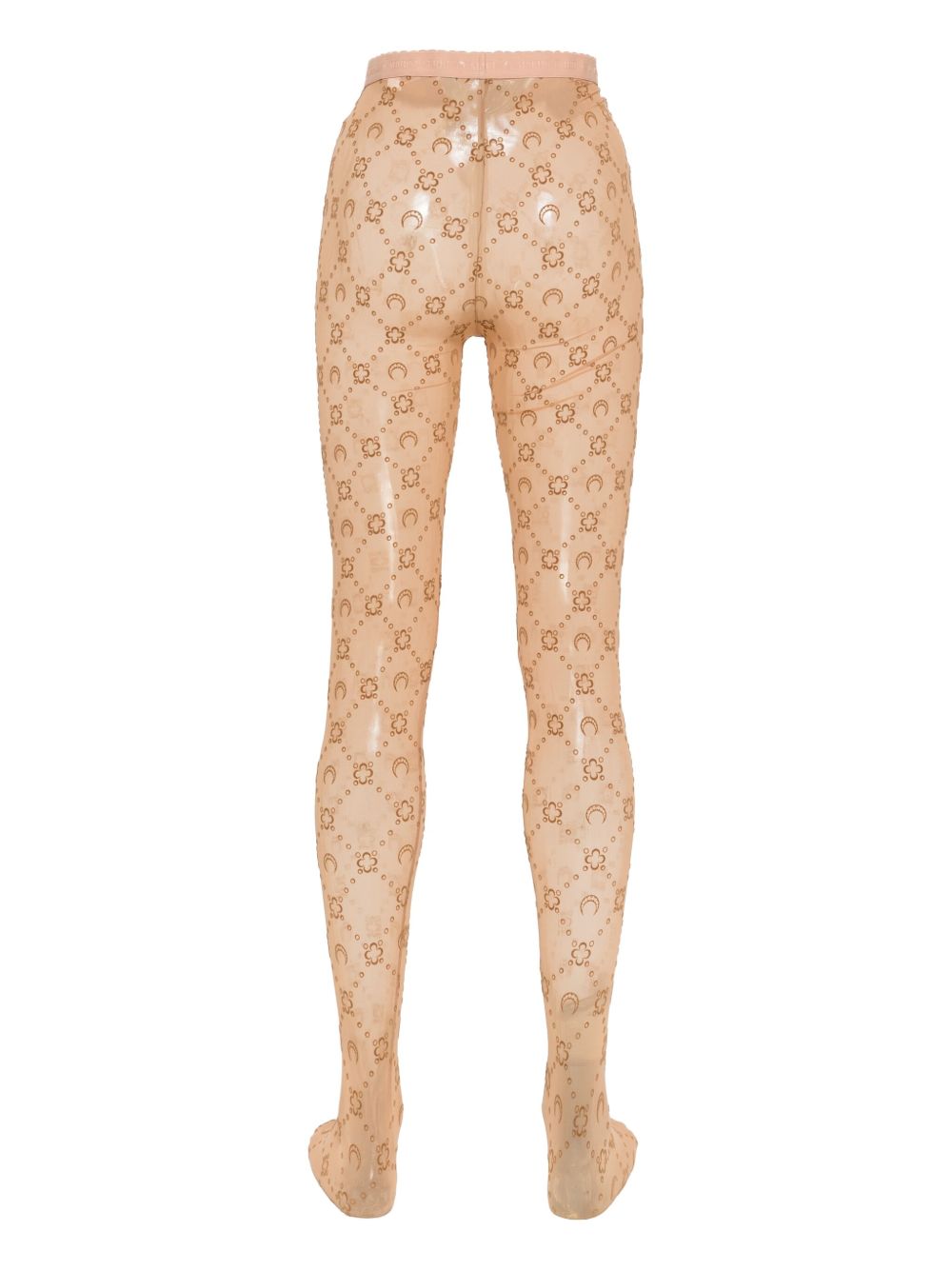 Marine Serre Moonogram mesh tights - view 3