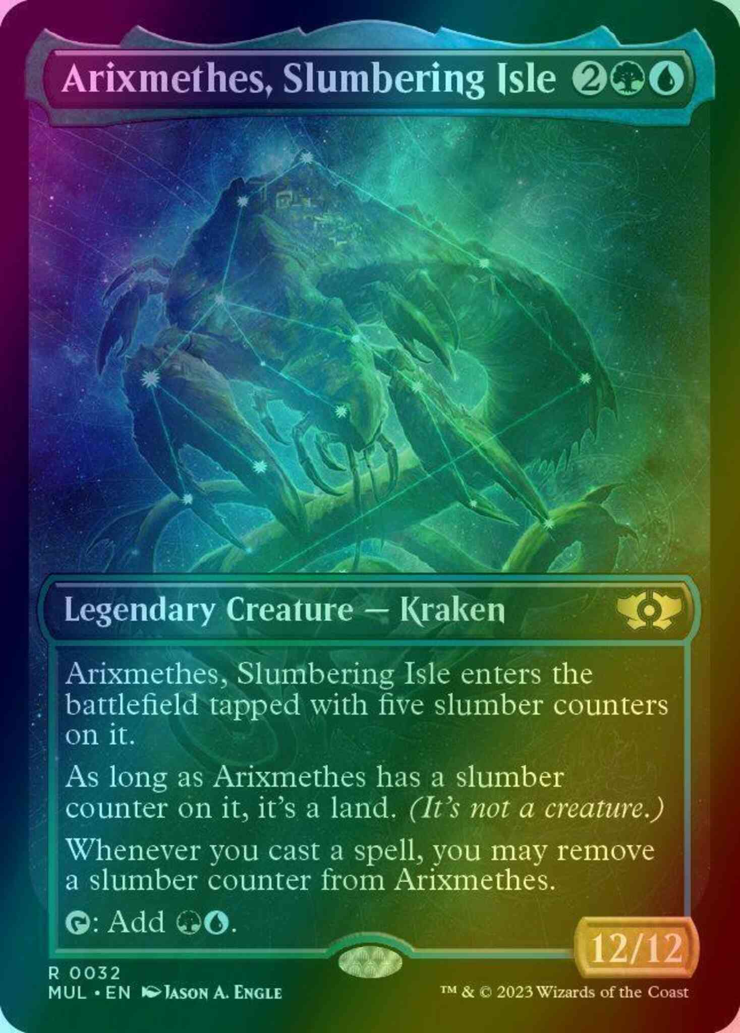 Arixmethes slumbering isle – Magic Arixmethes, Slumbering Isle [32] [Planar Showcase] [Multiverse Legends] [Foil]