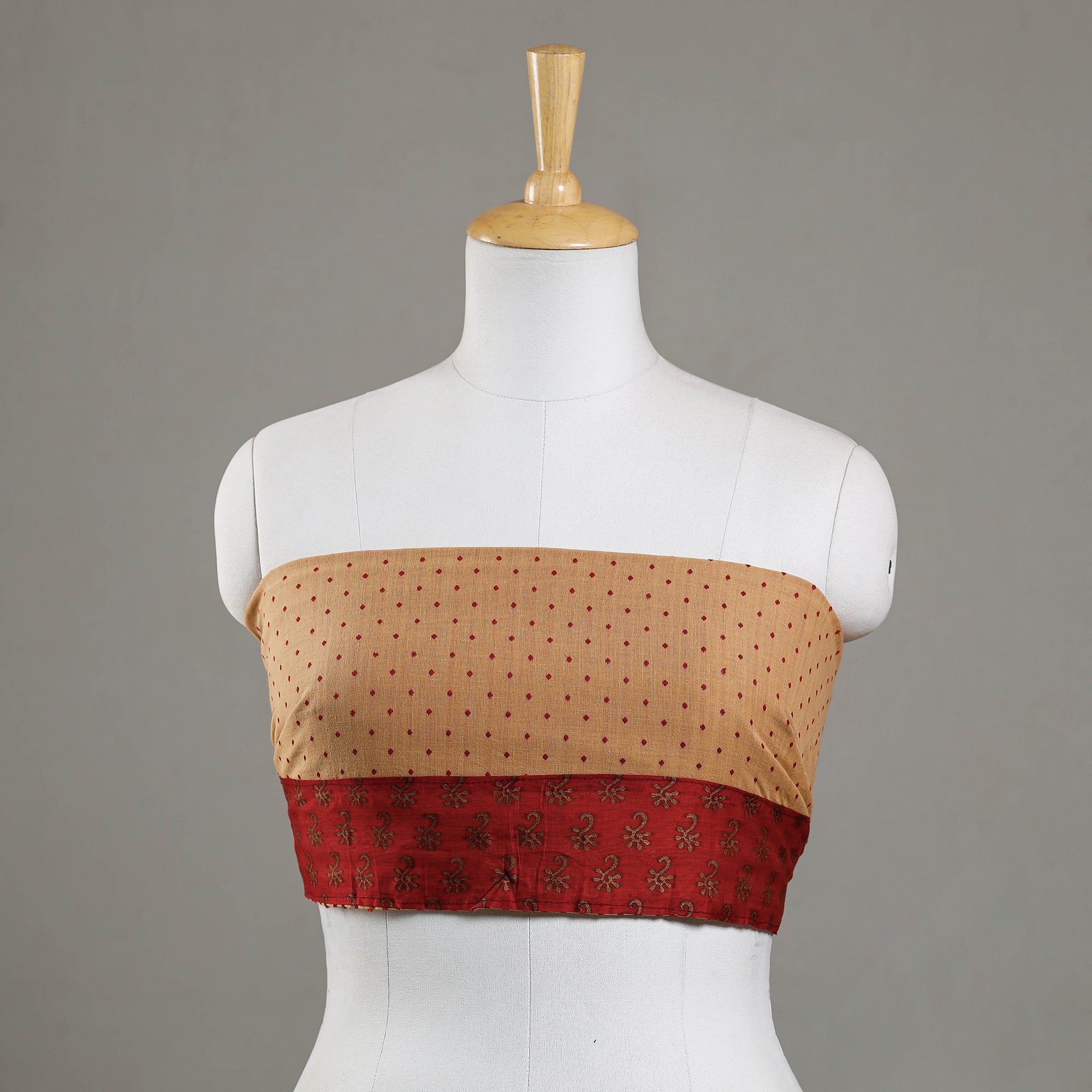 NOORI BAZAR Beige - Jacquard Cotton Blouse Piece