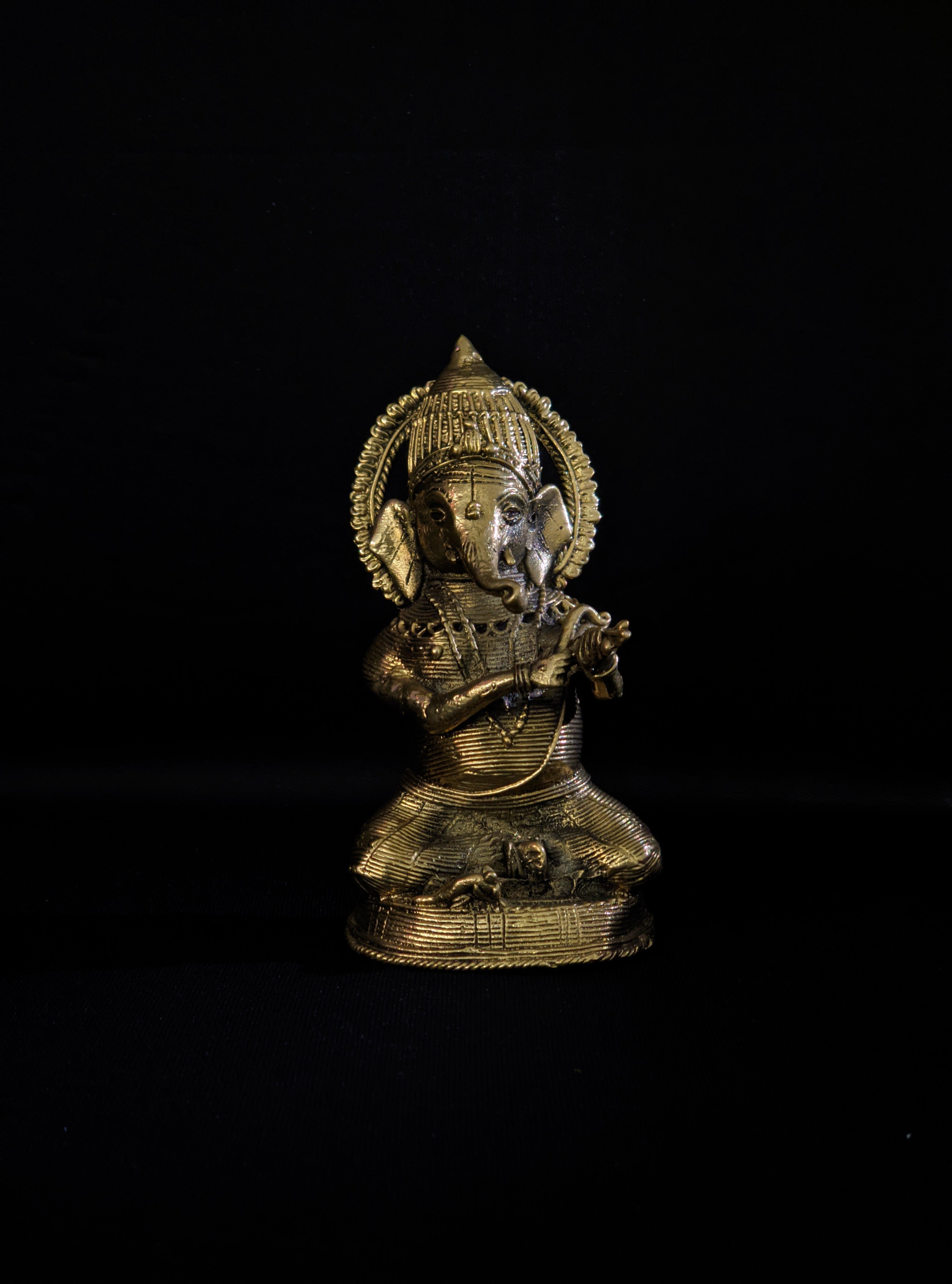 IndianVillèz Dhokra Craft - Sitting Ganesh