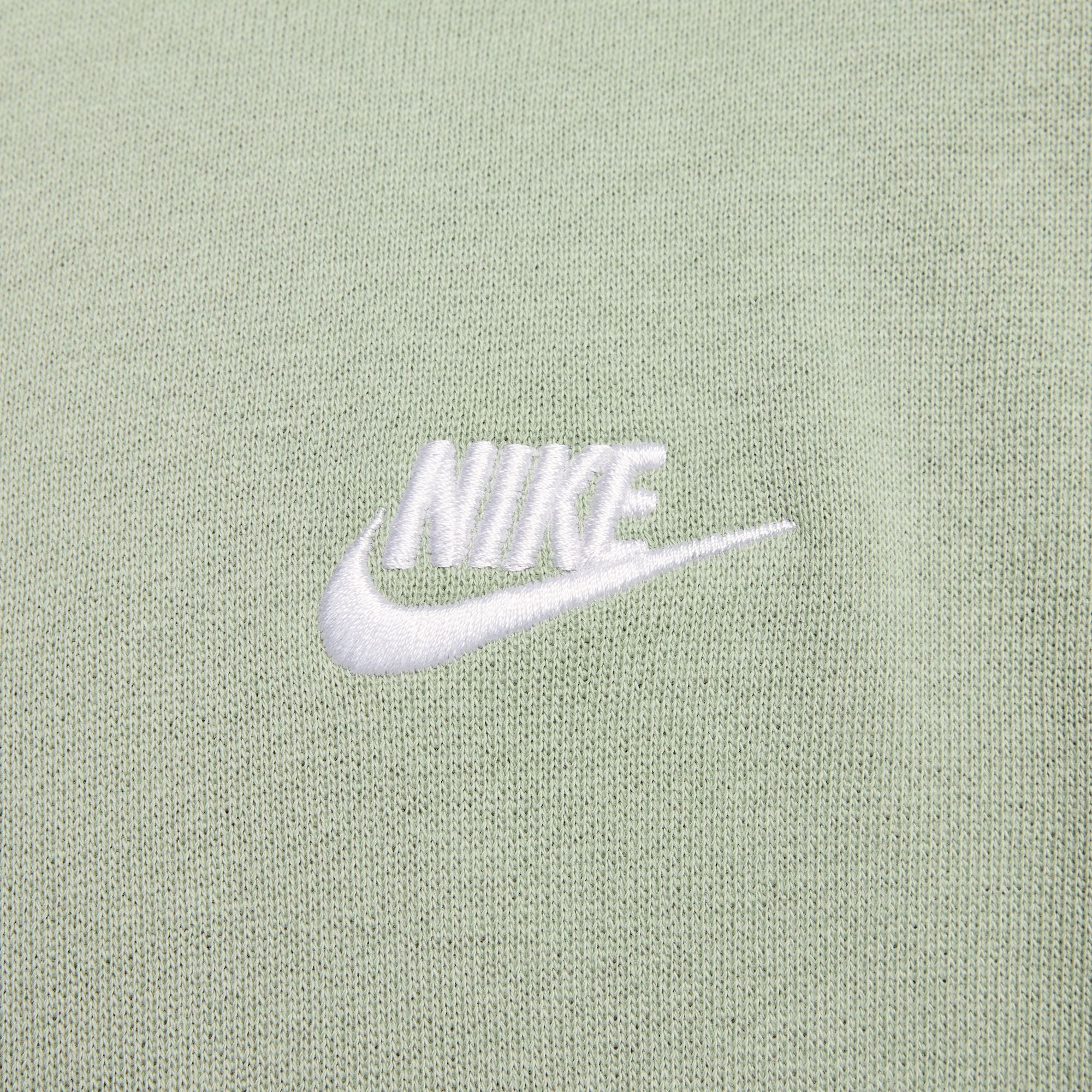 Nike | Club Fleece Oversized French Terry Crew { Jade Horizon/jade Horizon/white - view 3