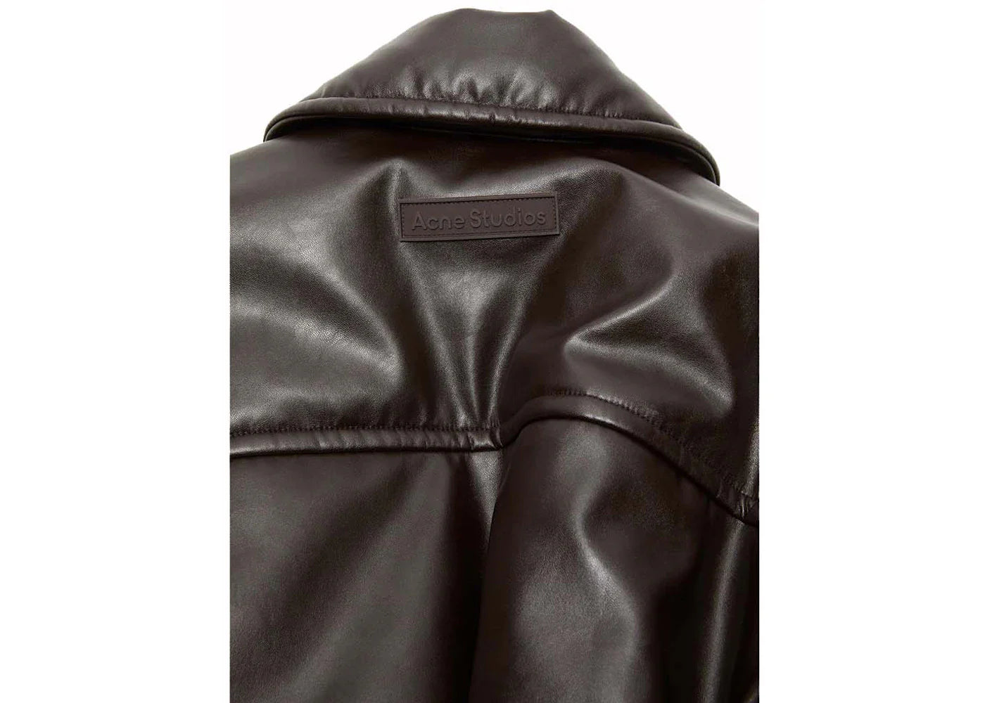Acne Studios Coated Bomber Jacket ADM Dark Brown - view 2