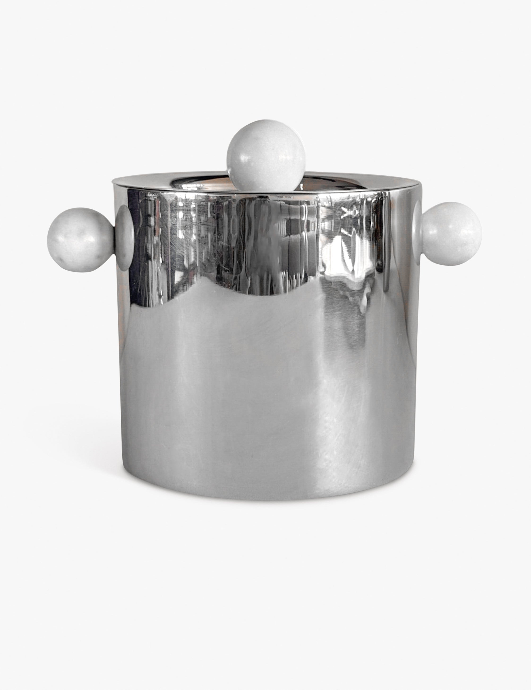 Lulu and Georgia Kora Ice Bucket by Meso – Silver