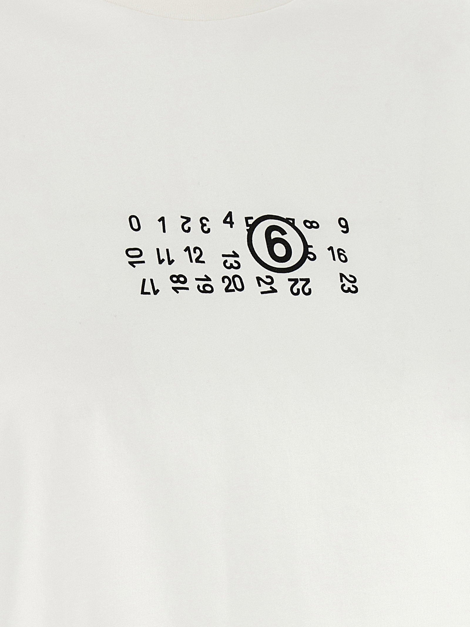 Mm6 Maison Margiela Numeric Signature Mm6 Upside Down T-shirt - view 4