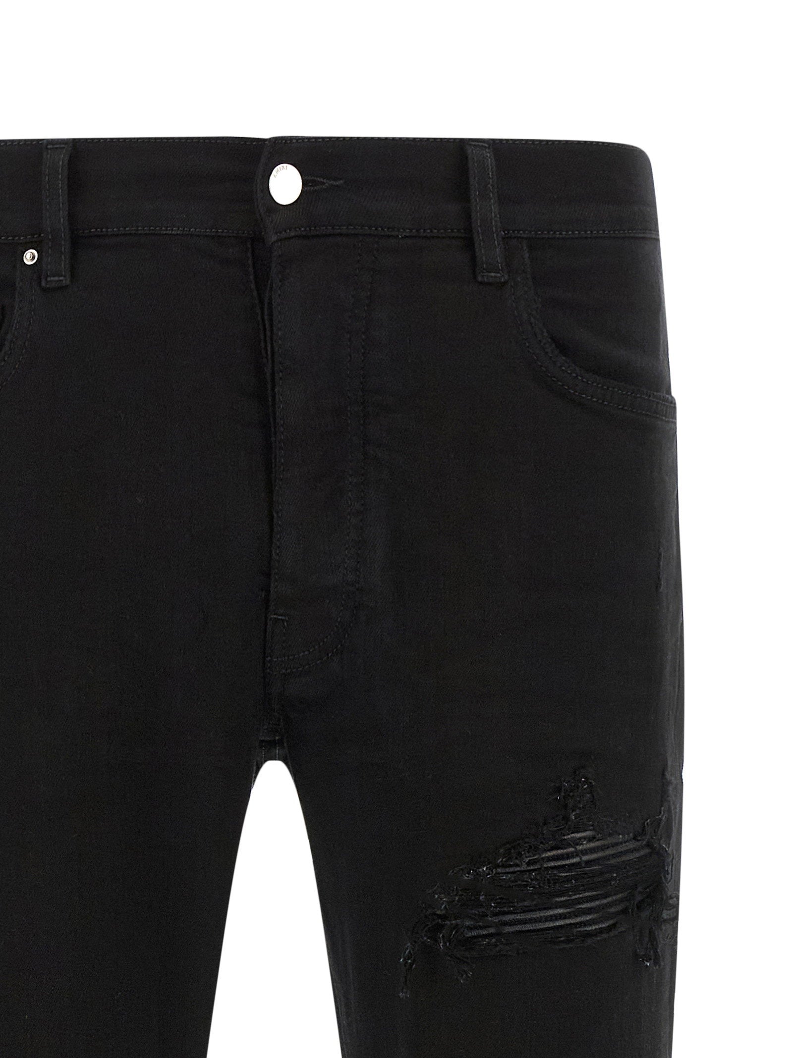 Amiri Mx1 Jeans With Distressed Details – 92% cotton, 8% elastane - view 3