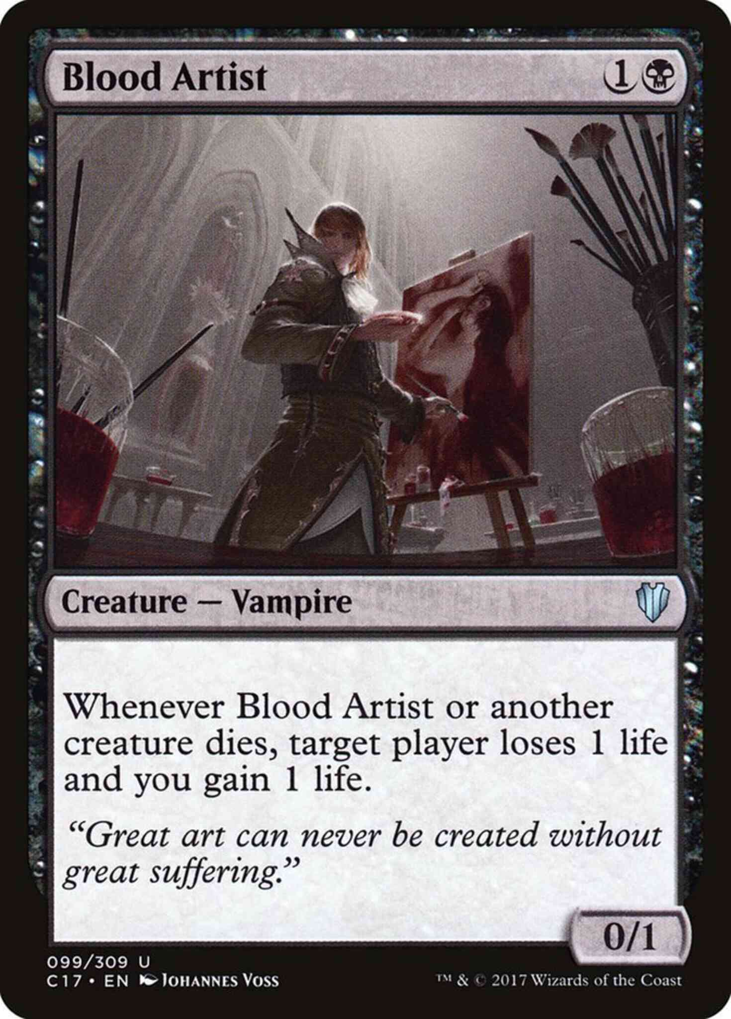 Blood artist 99 – Magic Blood Artist [99] [Commander 2017] [Non-Foil]