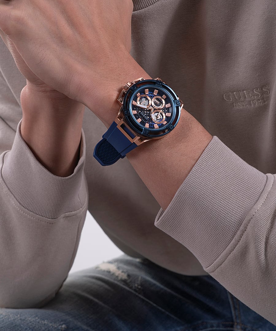 Guess Matrix Blue Dial Men 46mm - view 2