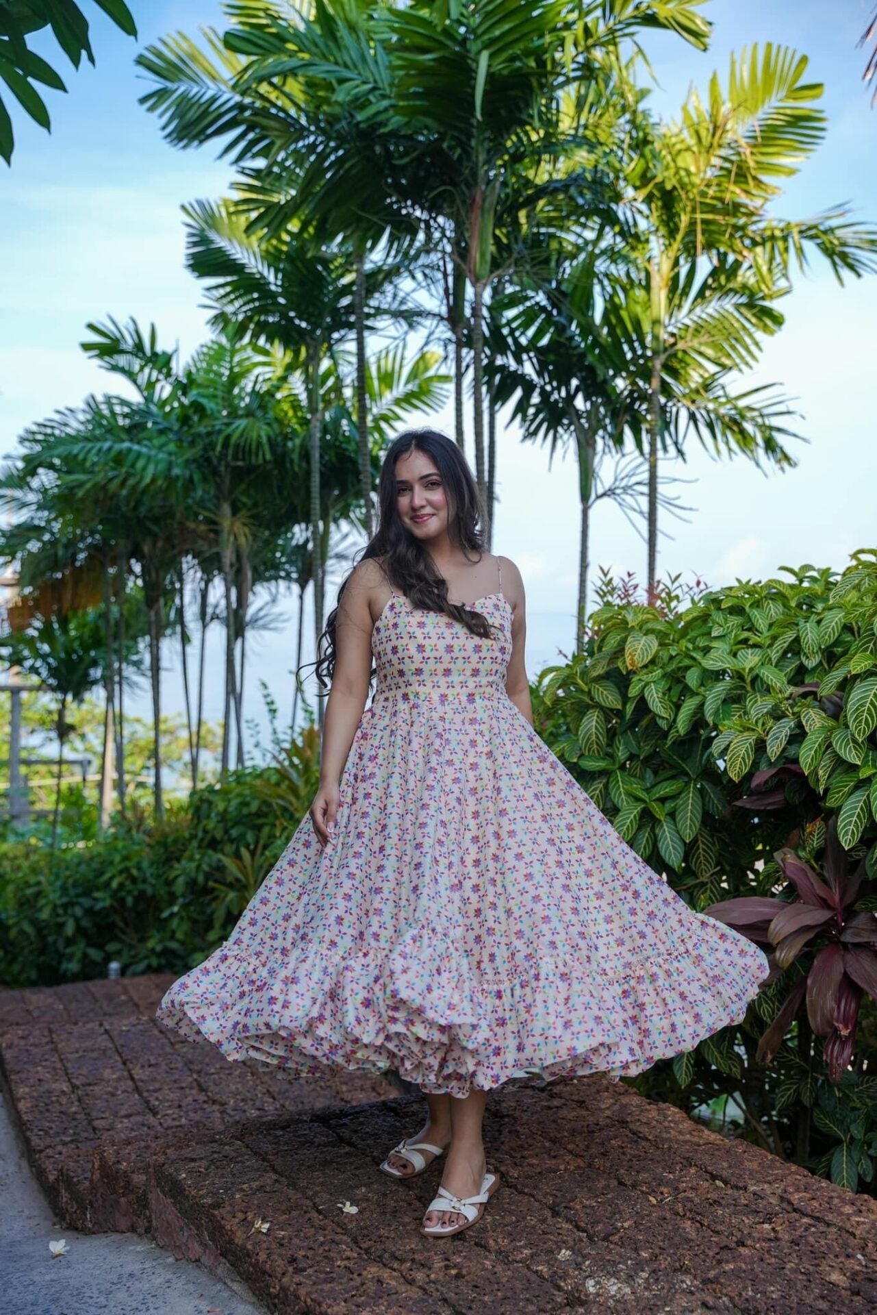 Idaho-o Ruched chanderi dress