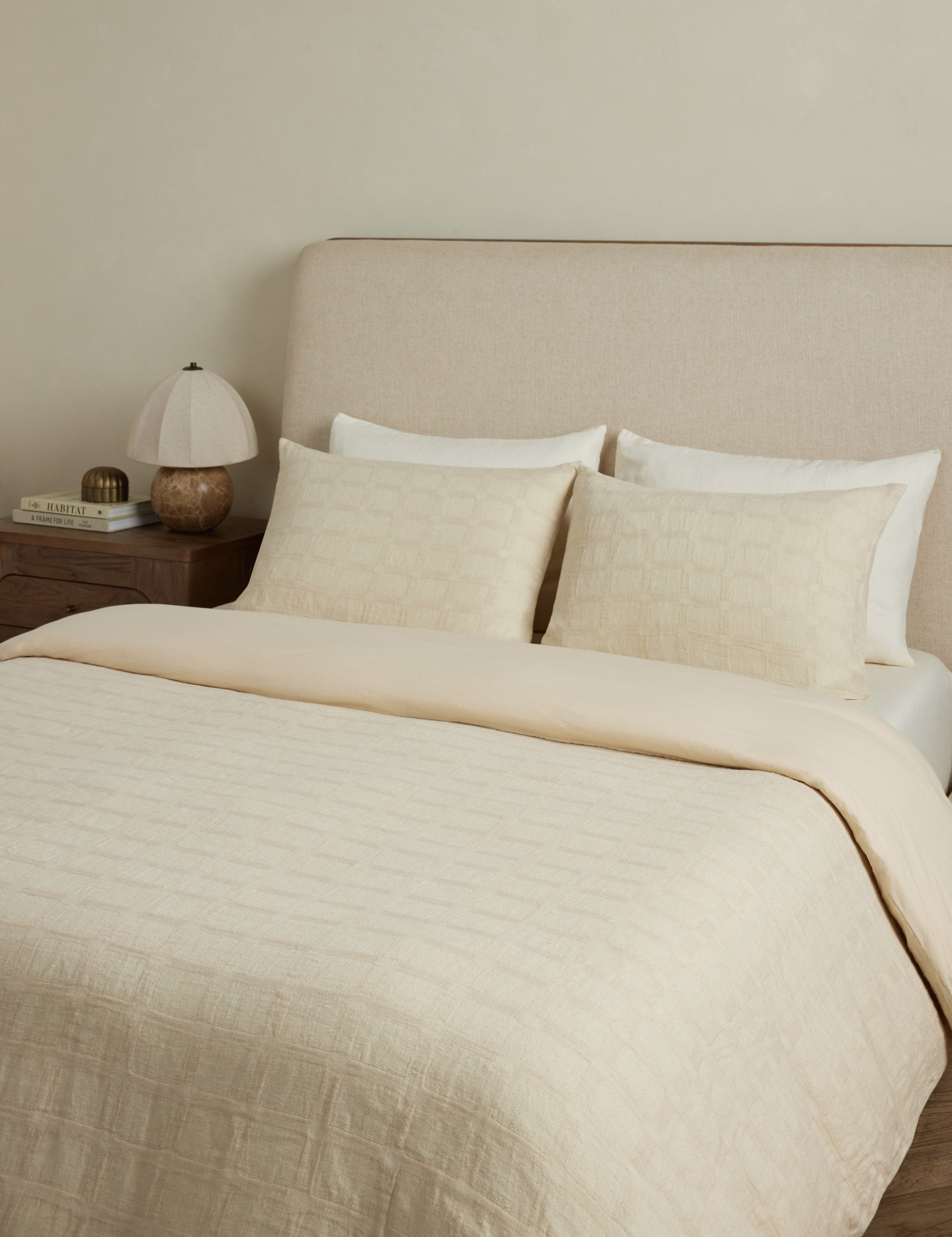 Lulu and Georgia Oike Linen Duvet Cover by DISC Interiors