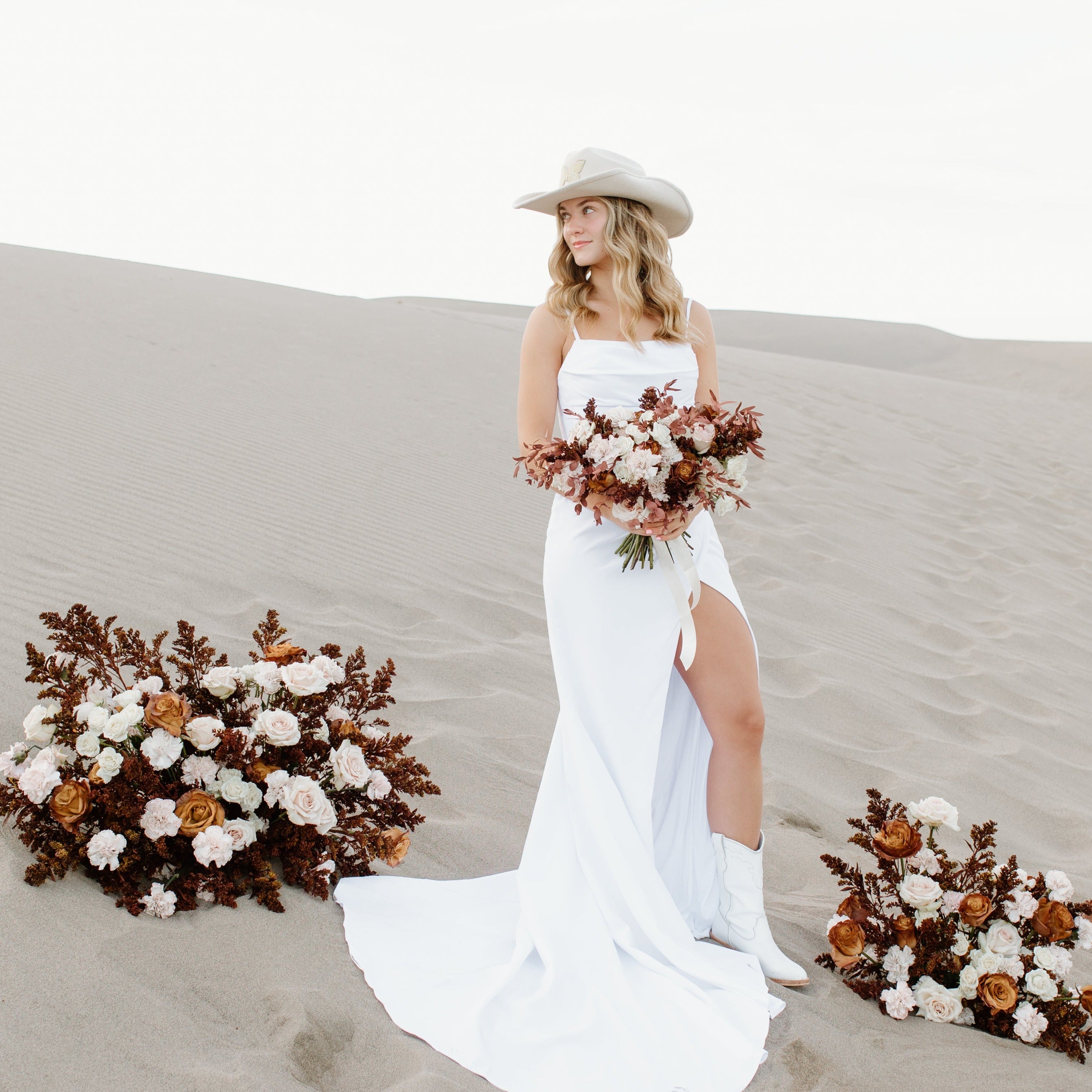 fiftyflowers.com Mocha Brown Wedding