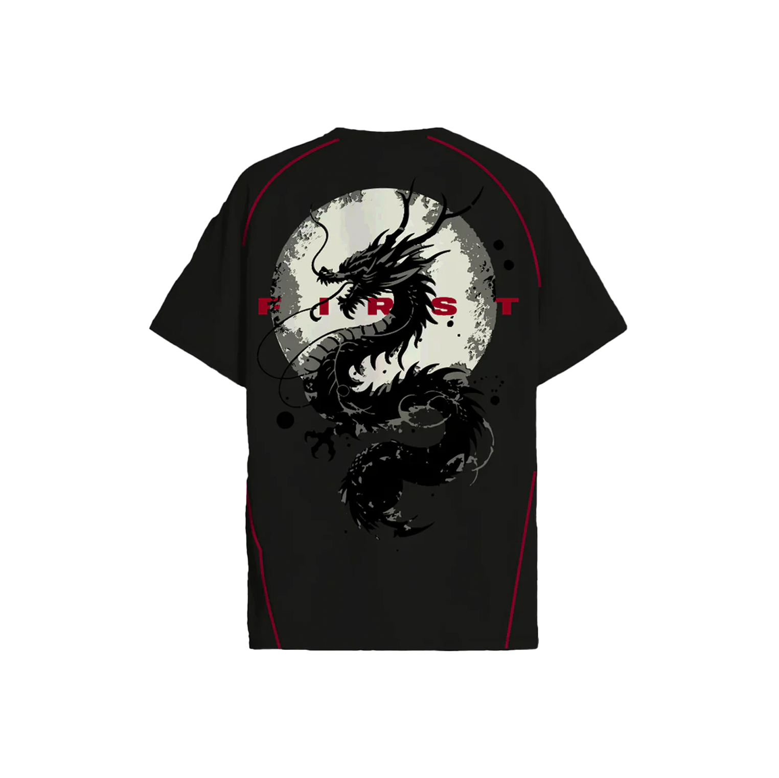 Instinct First The First Dragon - Oversized T-Shirt (BlacK)